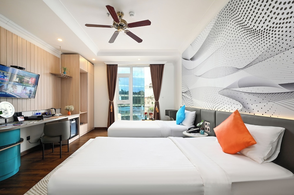 غرفة سيغنتشر بسرير مزدوج بإطلالة على المدينة، Cicilia Saigon Hotels and Spa 4/10