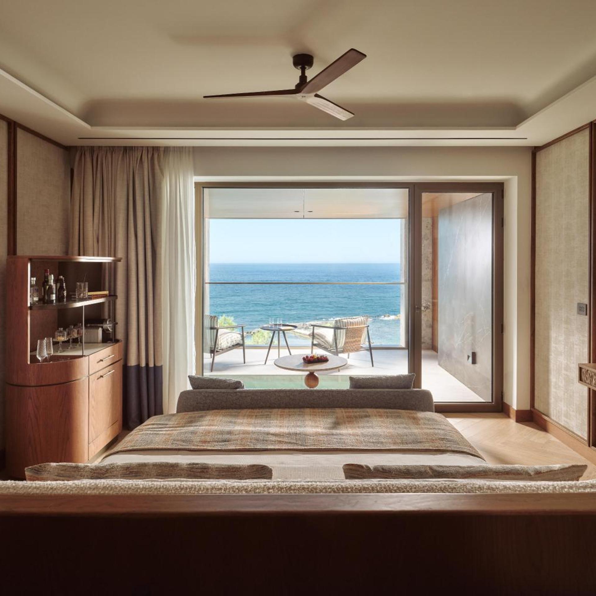 Interior, Junior Suite, King Bed, Sea View, Private Pool