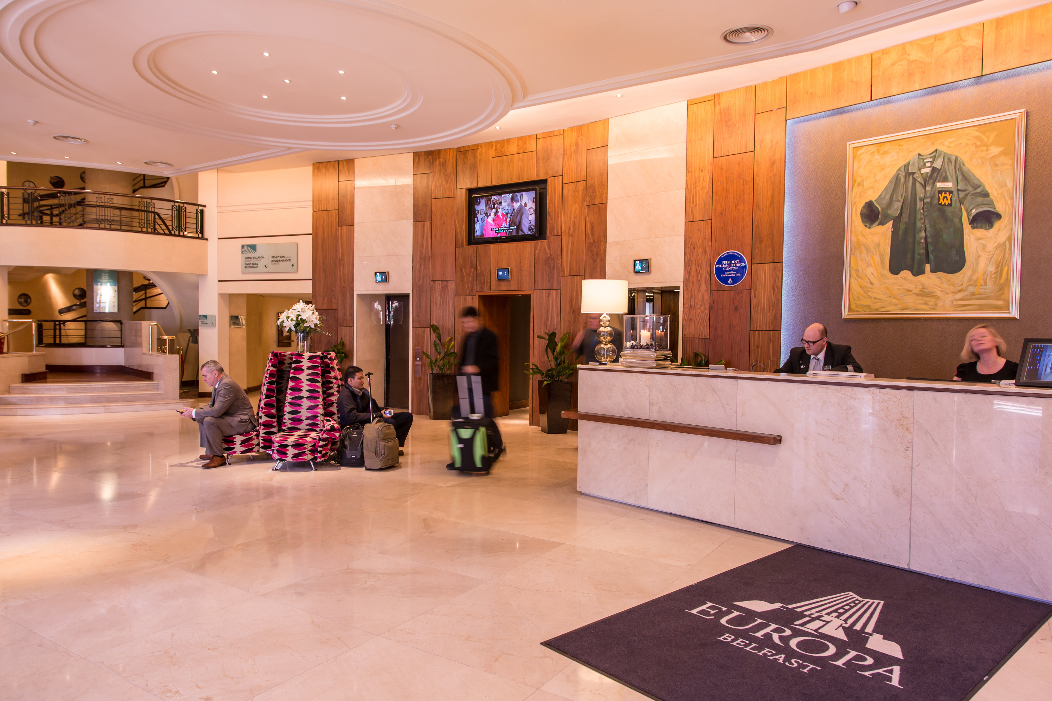 Lobby at Europa Hotel, BELFAST