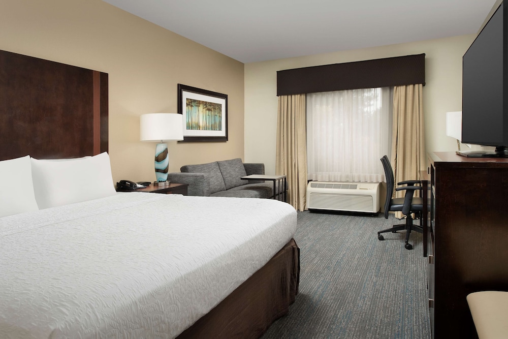 غرفة بسرير كينج مع أريكة، Hampton Inn Suites Alpharetta Ga 3/6