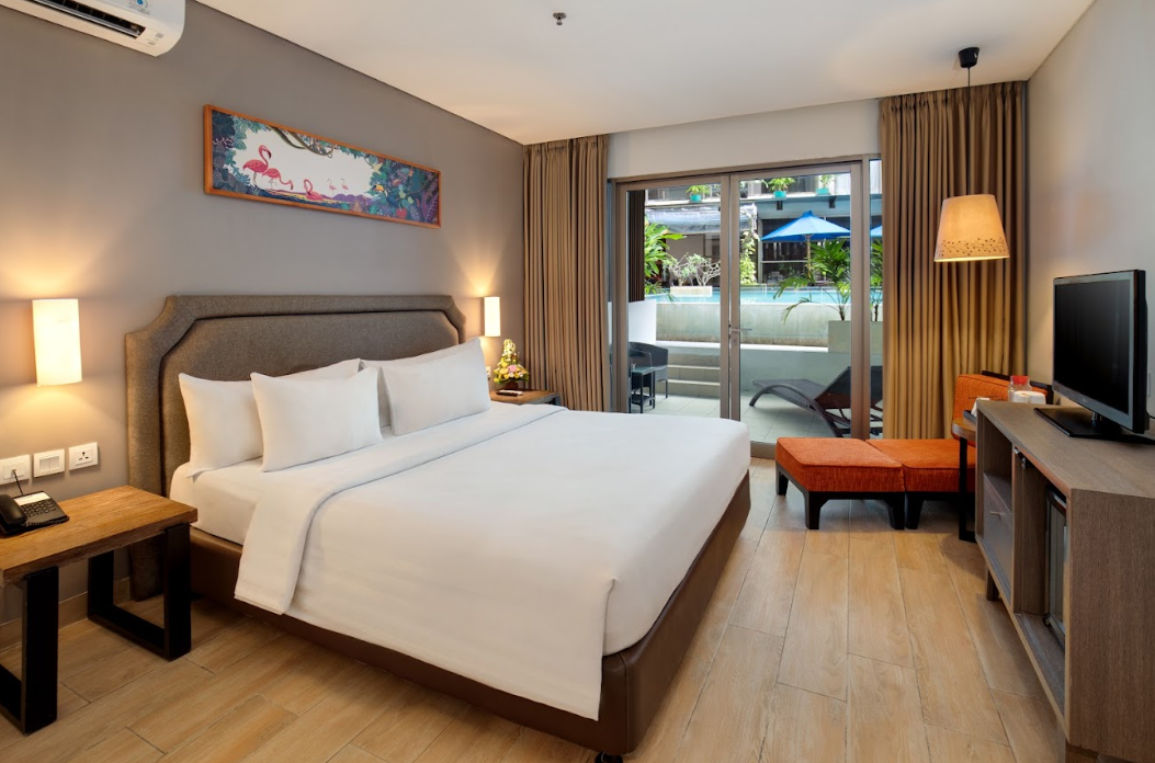 Deluxe, Double Bed, Pool Access