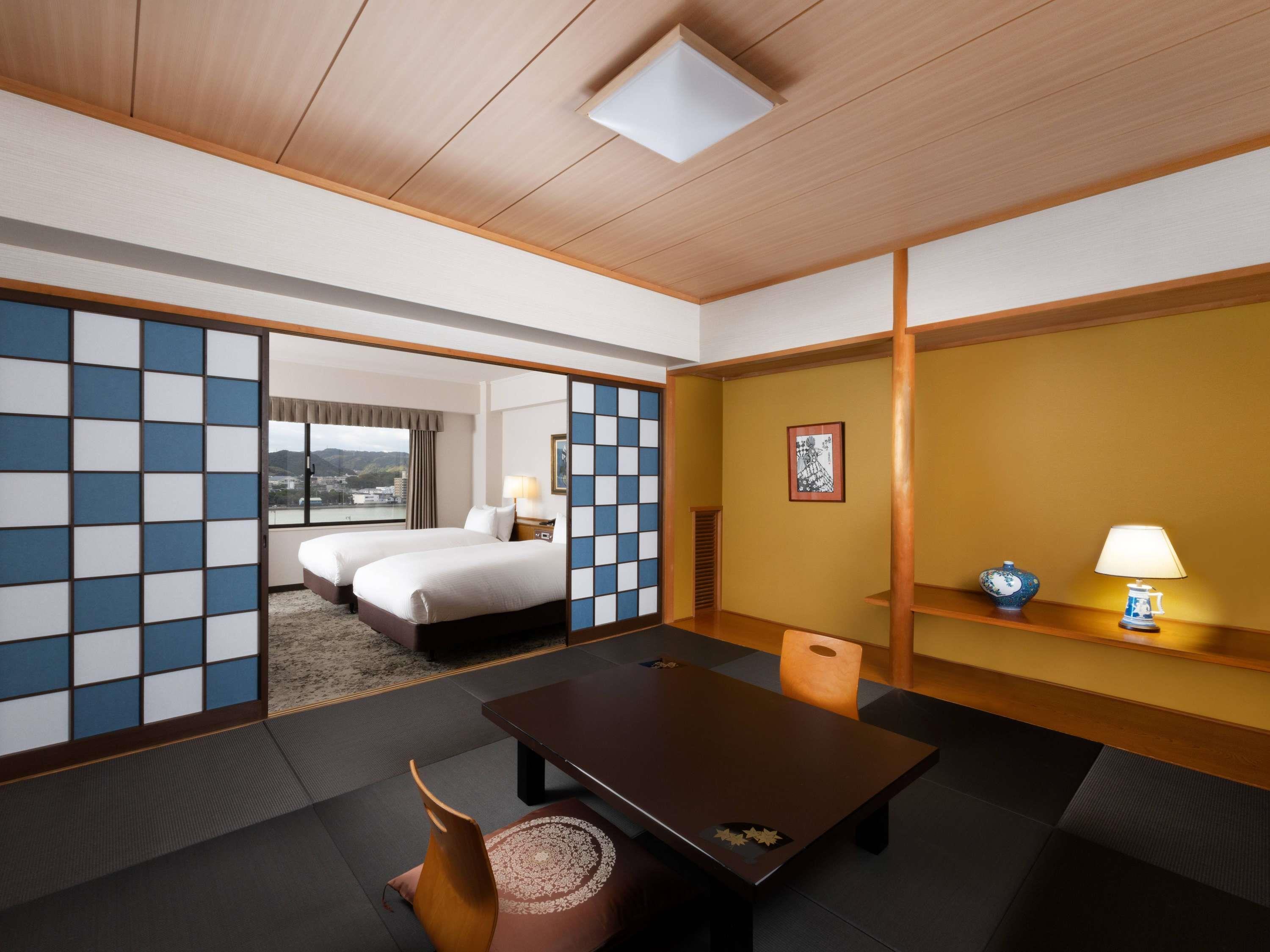 Japanese Western, Junior Suite, Classic, Twin Beds, 4 Futon Beds, Riverside
