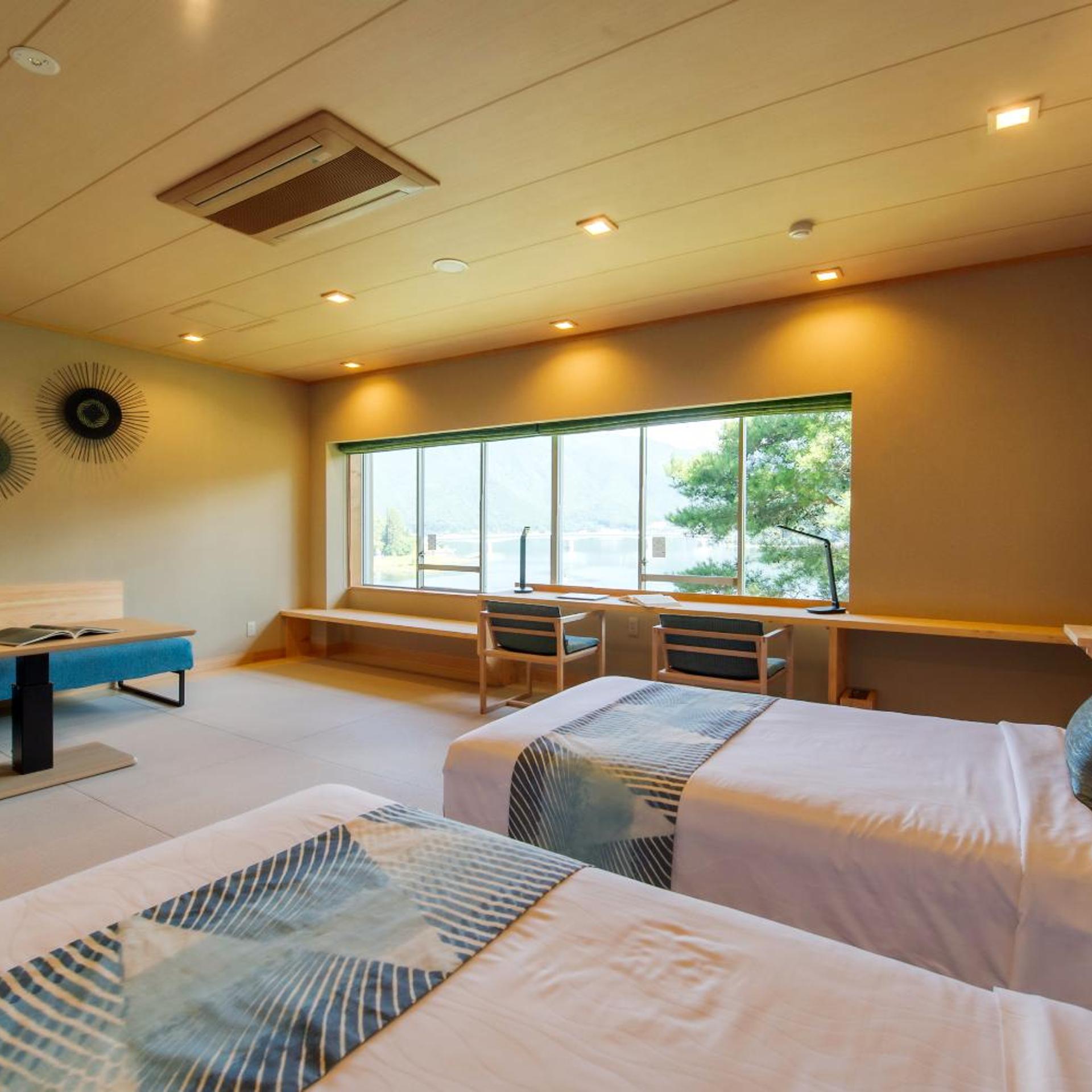 Renovated, Twin Beds, Lake View, Tatami, West Wing
