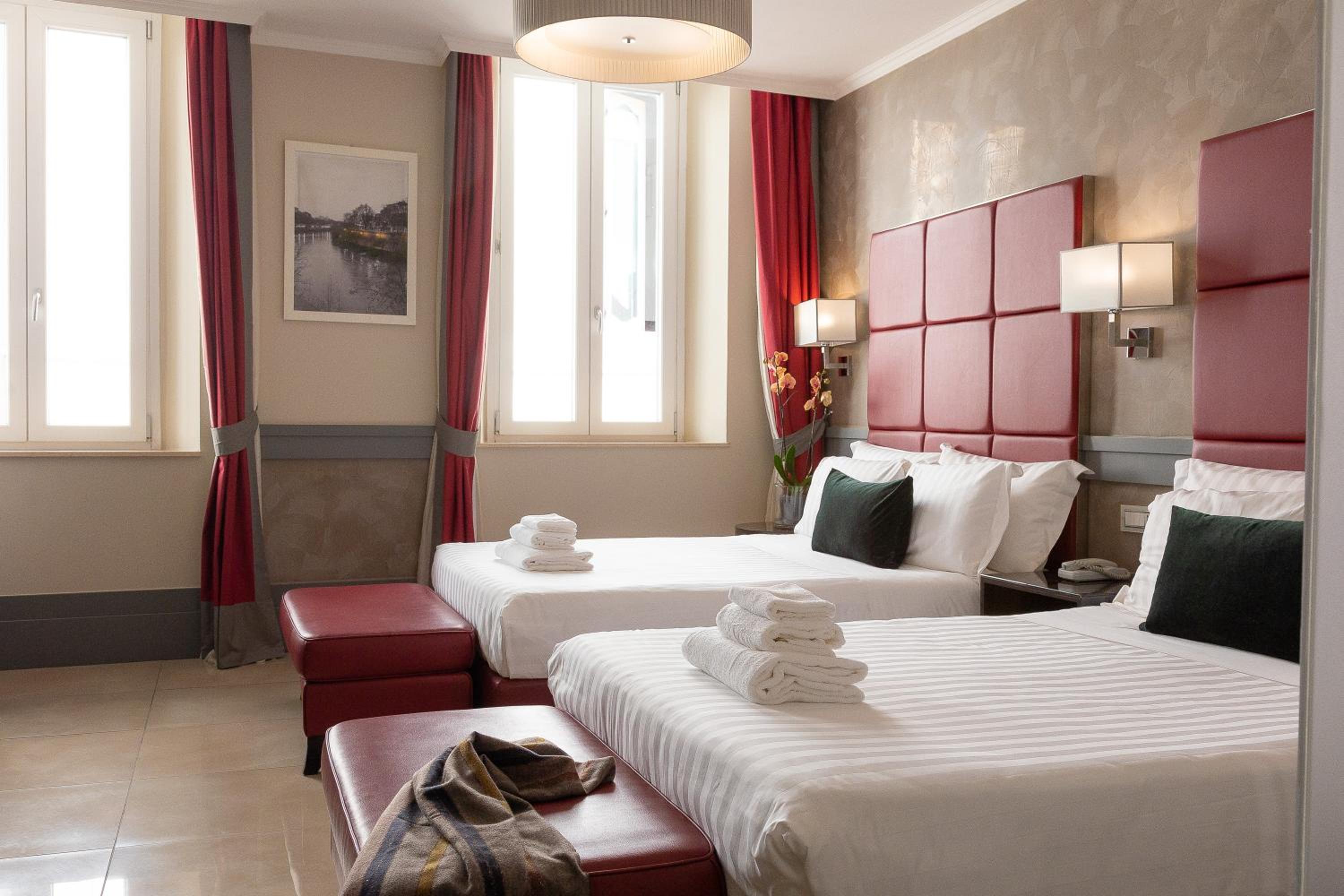 غرفة رباعية بحوض استحمام، Hotel Castellino Roma 3/10