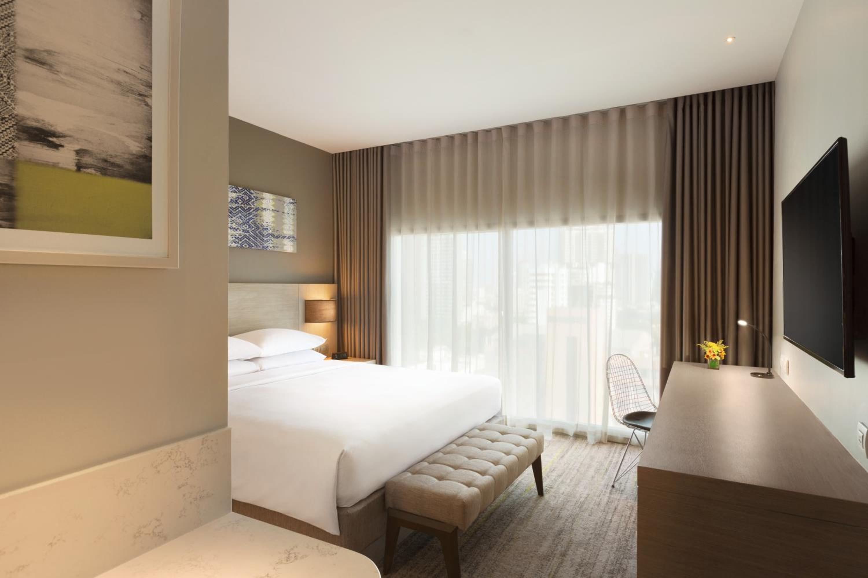 غرفة بسرير كينج بإطلالة على المدينة، HYATT PLACE BANGKOK SUKHUMVIT 4/9
