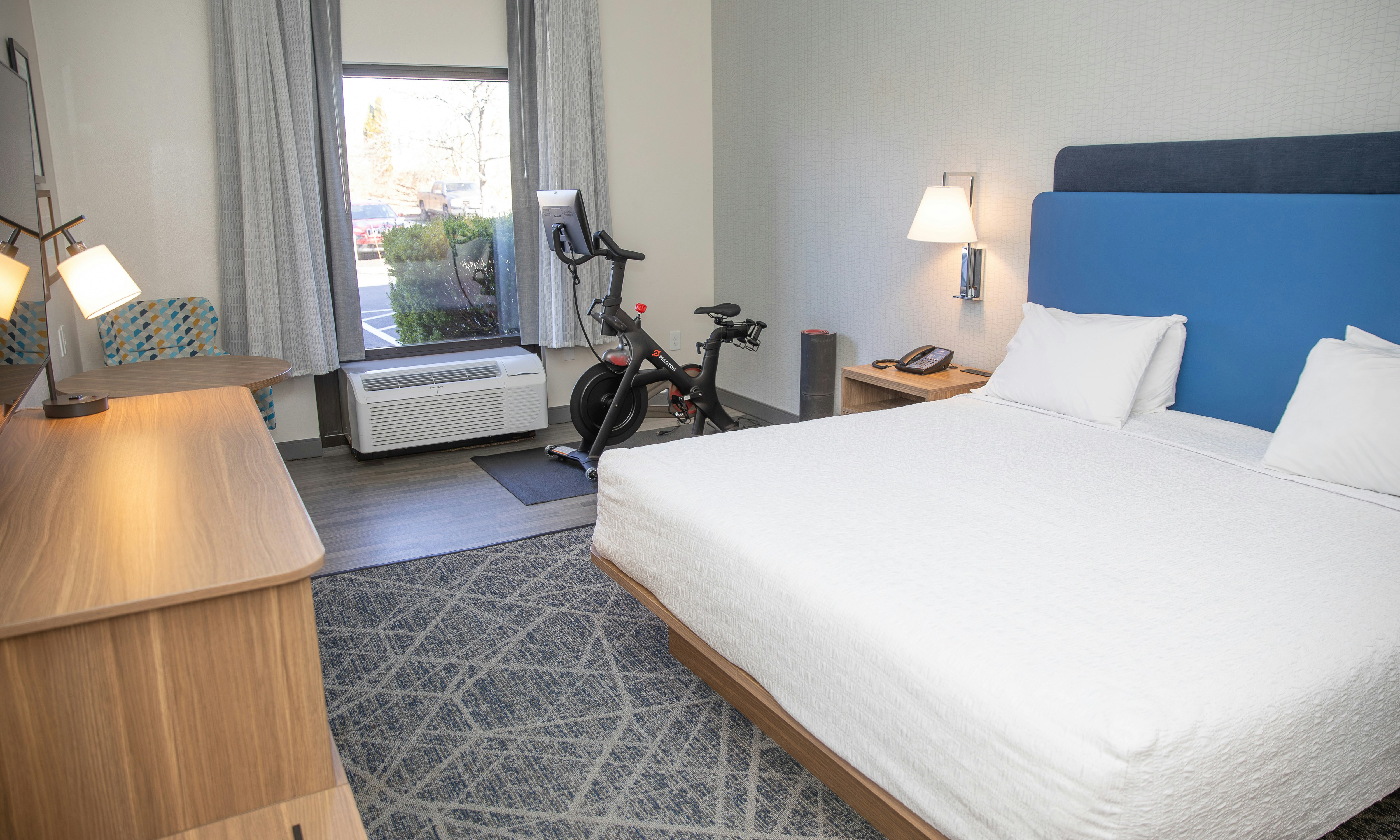 Room, King Bed, Peloton