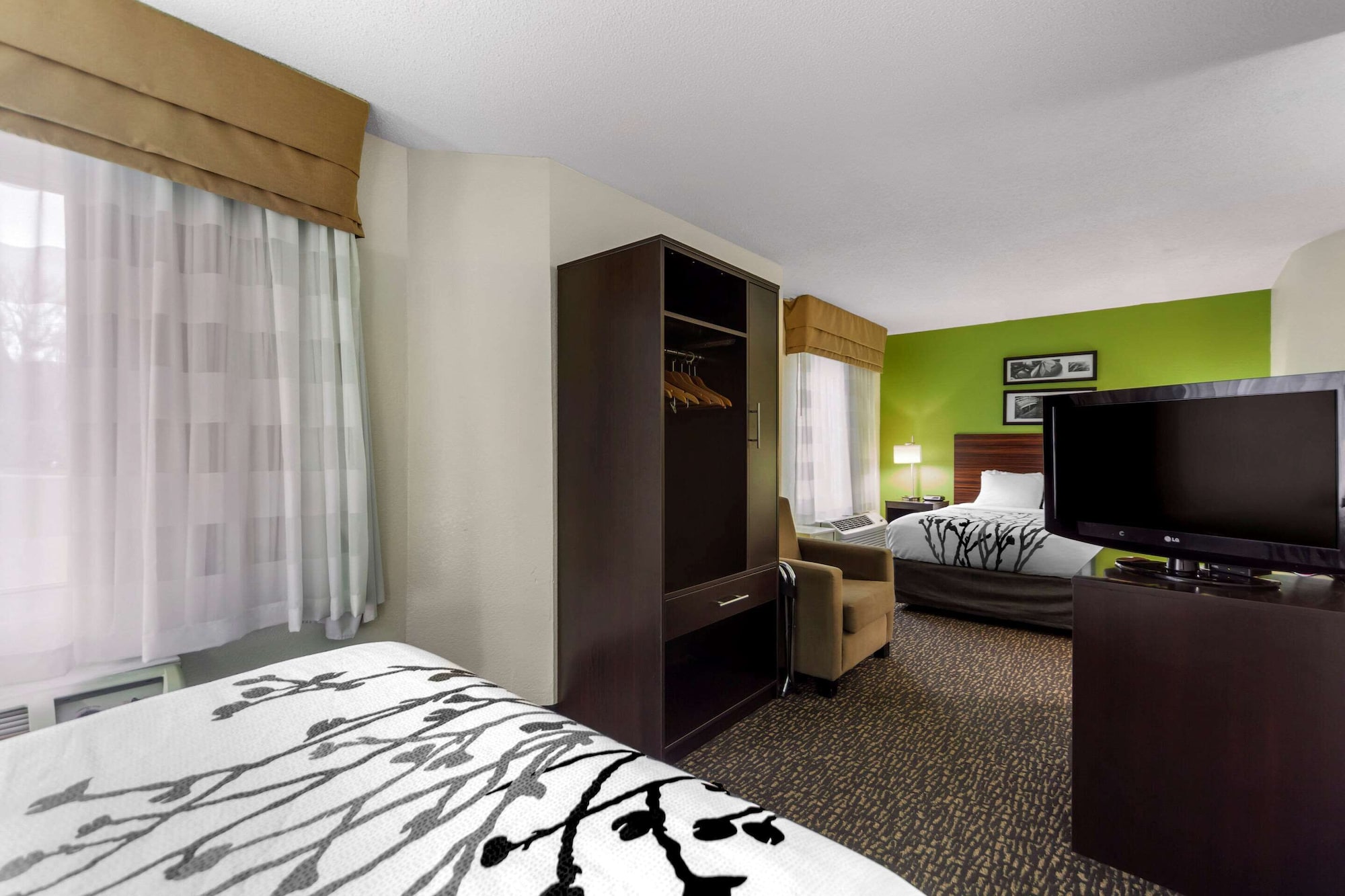 غرفة قياسية بسريرين كوين، Sleep Inn & Suites Omaha Airport 2/4