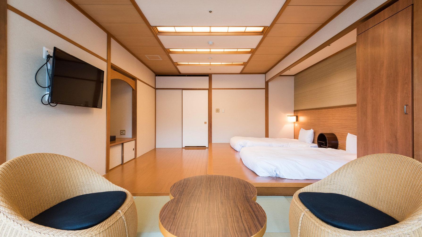 Japanese, Superior, Twin Beds, Bathtub