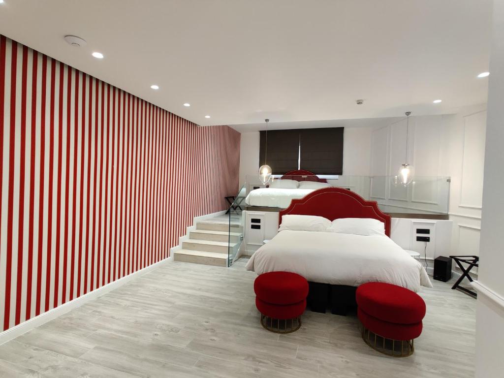 غرفة عائلية بسرير مزدوج أو سريرين منفصلين، Holm Hotel And Spa 3/10
