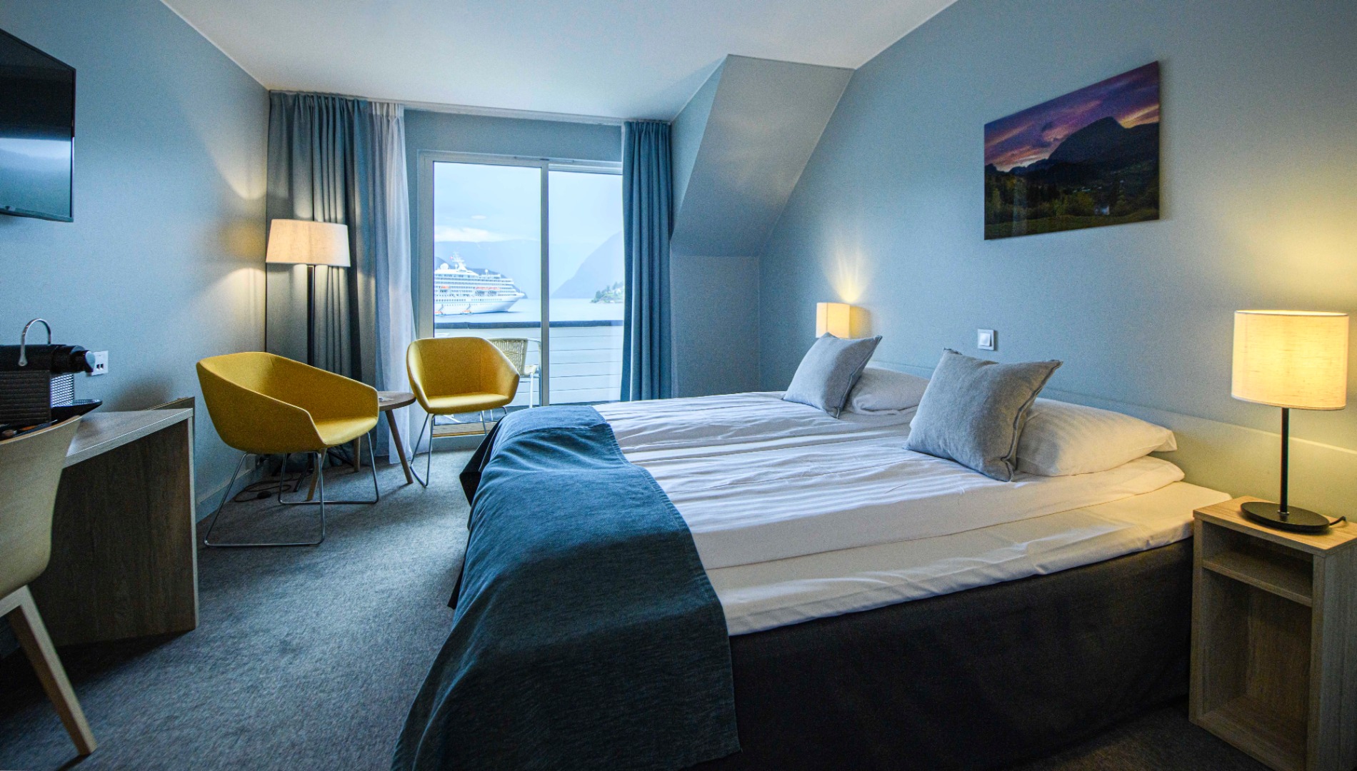 Room, Double Bed, Fjord View, Balcony