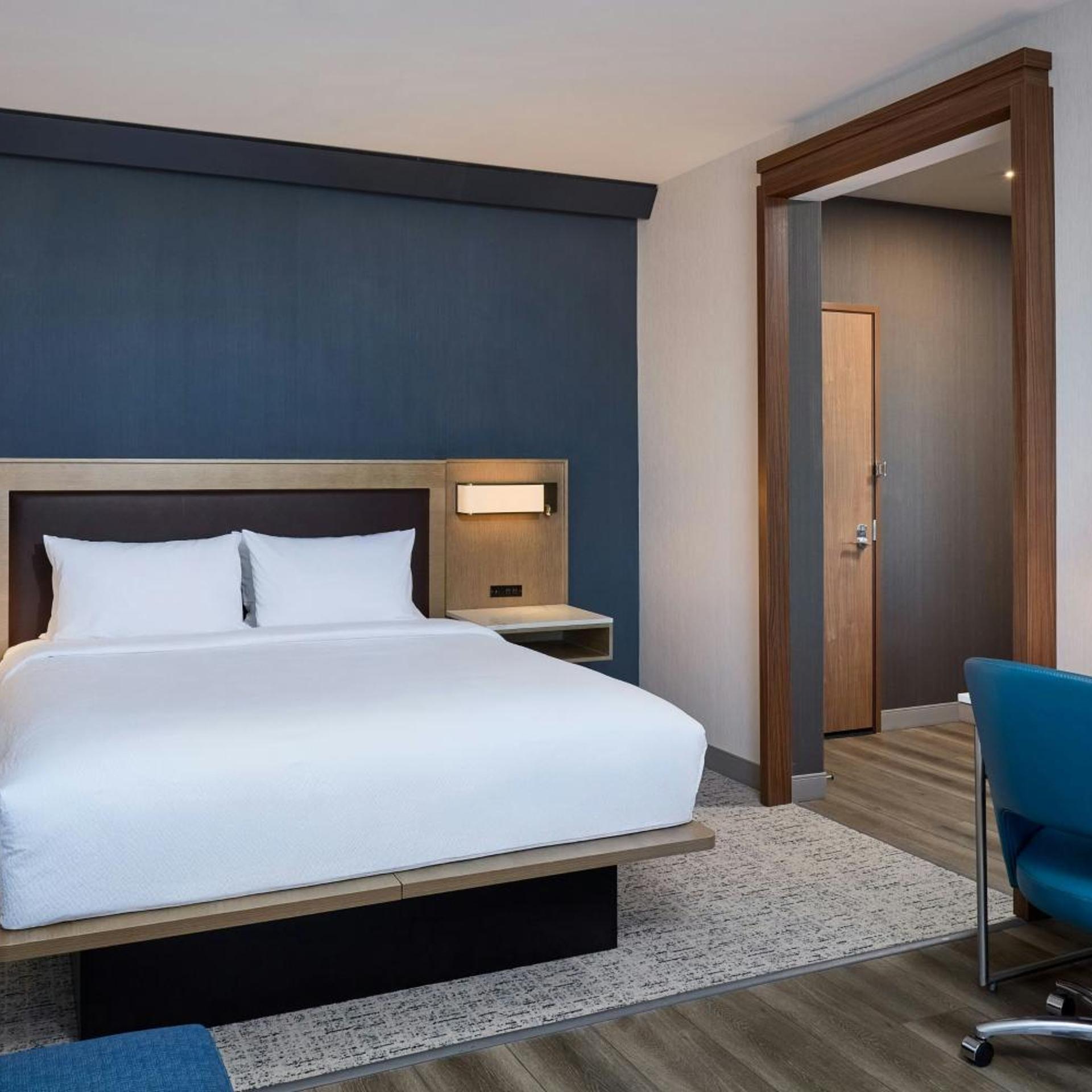 Stadium, King Bed, Downtown View, Sofa