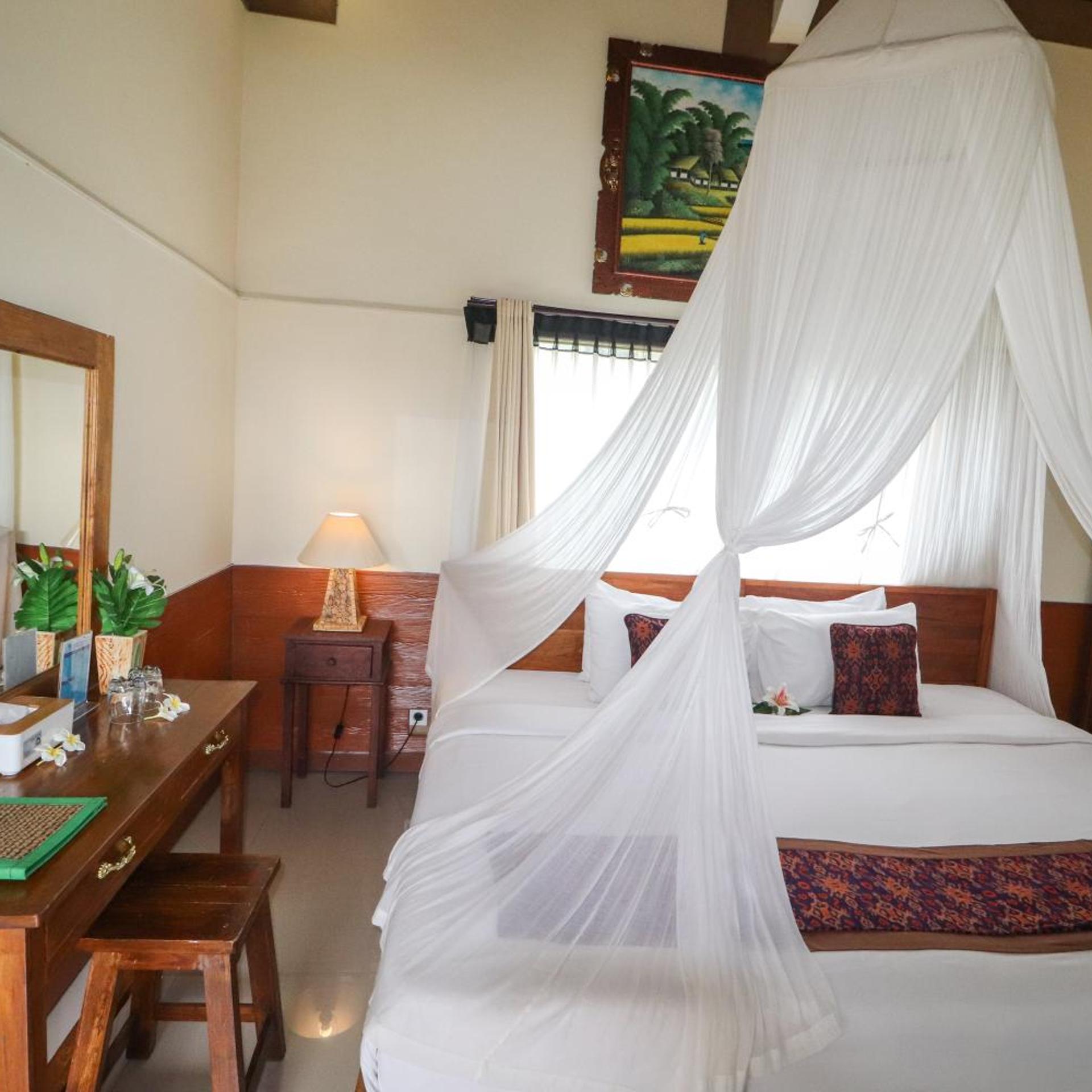 فيلا ديلوكس بسرير كينج بإطلالة على الحديقة، Villa Jj And Spa Ubud 3/10