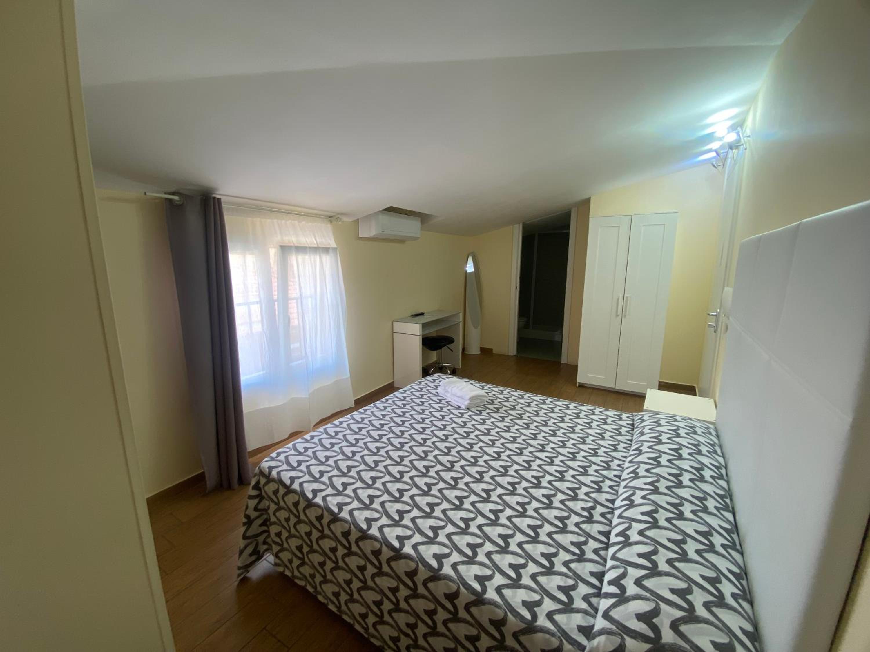 Room, Double or Twin Bed, Attic