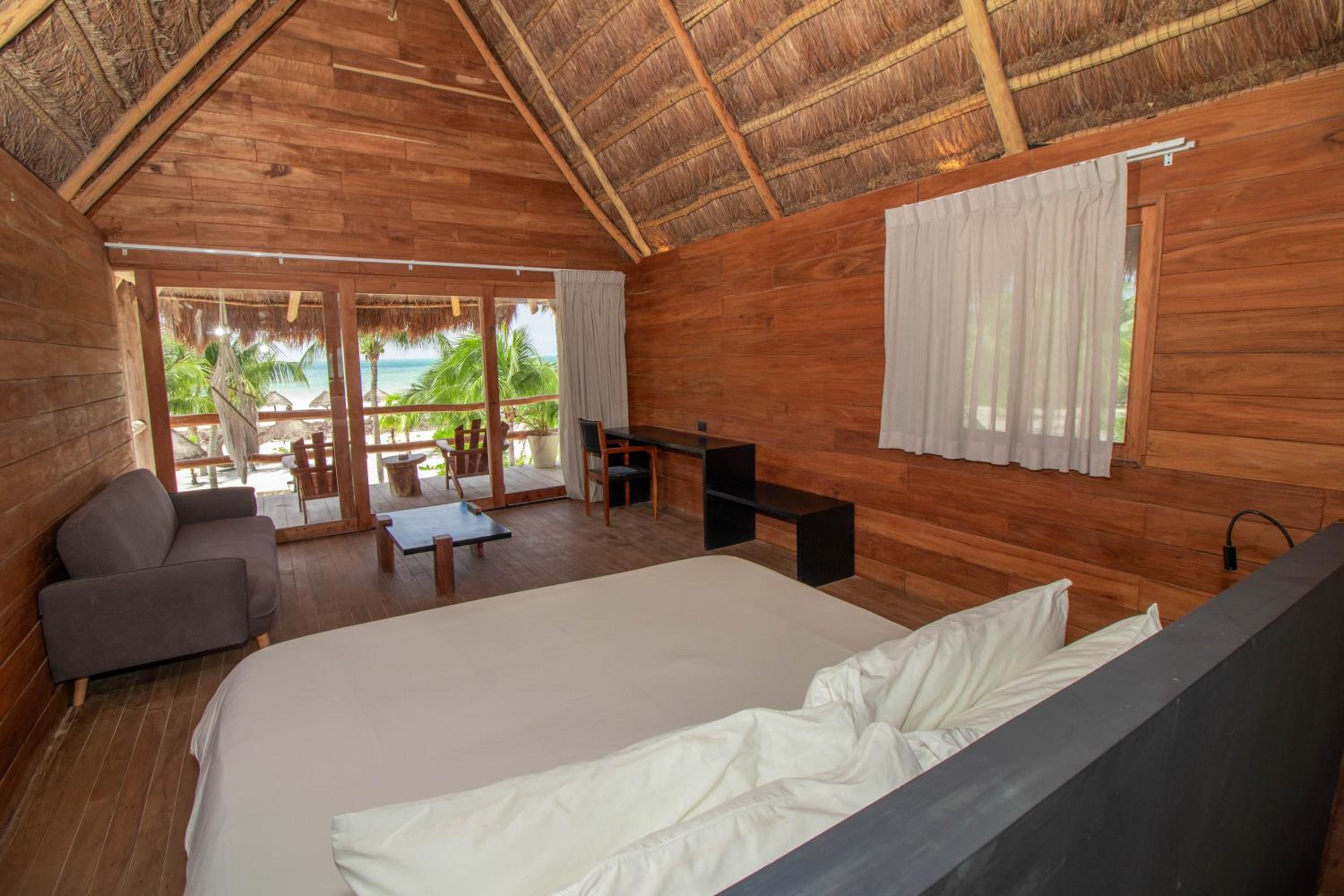 بنغل بإطلالة على البحر، Blue Holbox Hotel 3/10