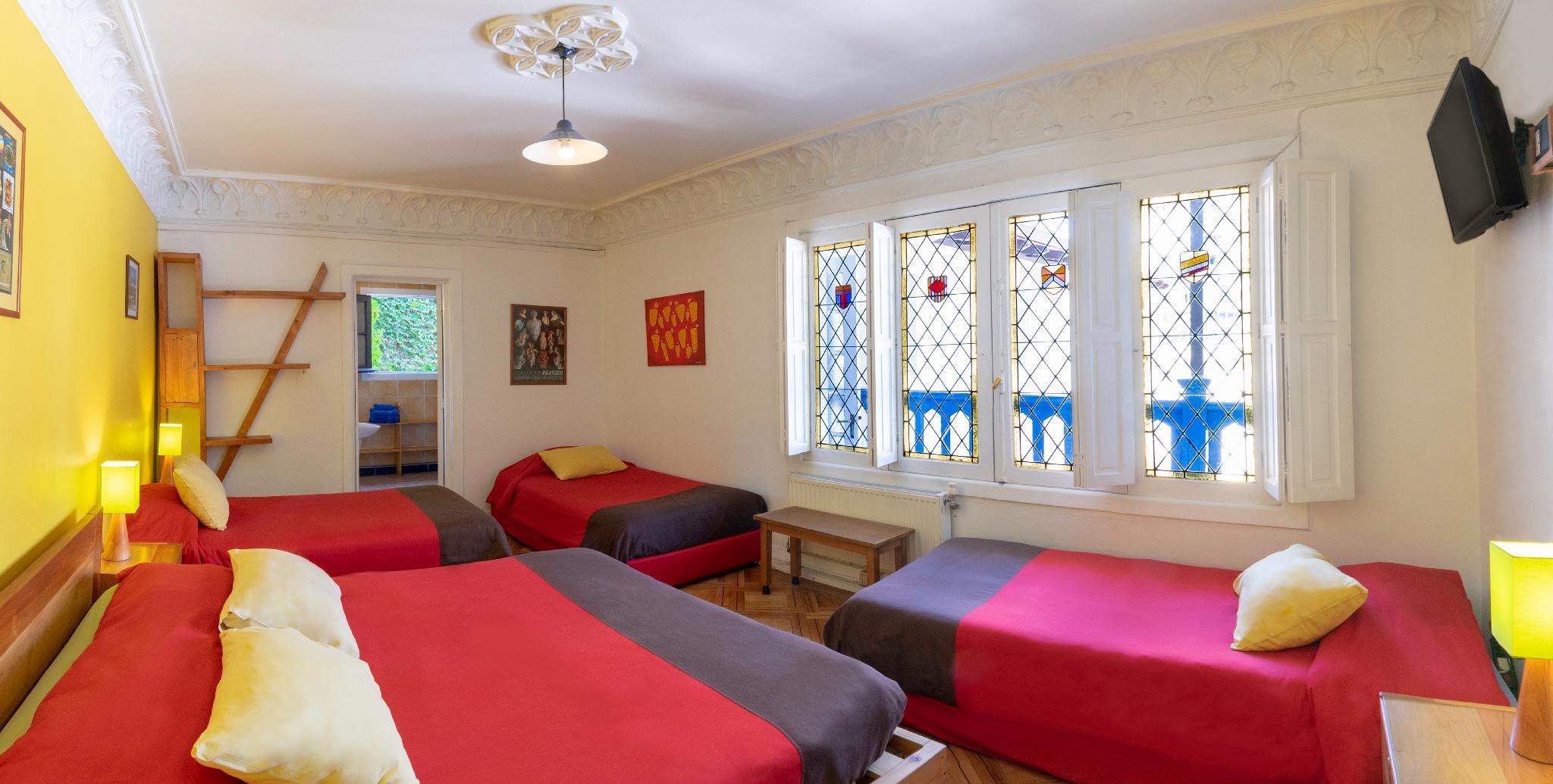 Family, Quadruple, 1 Double and 3 Single Beds