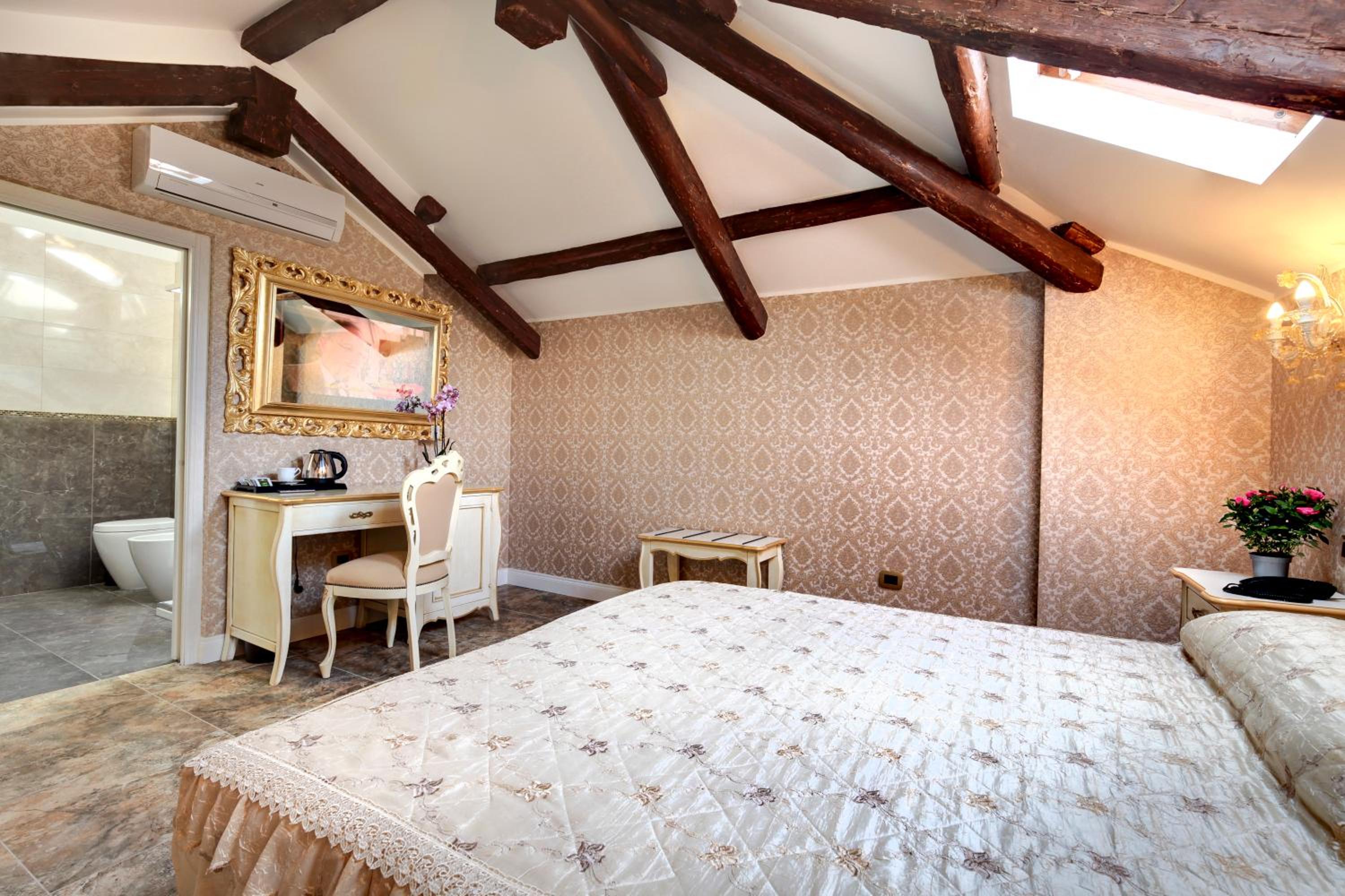 Room, Double or Twin Bed, Attic