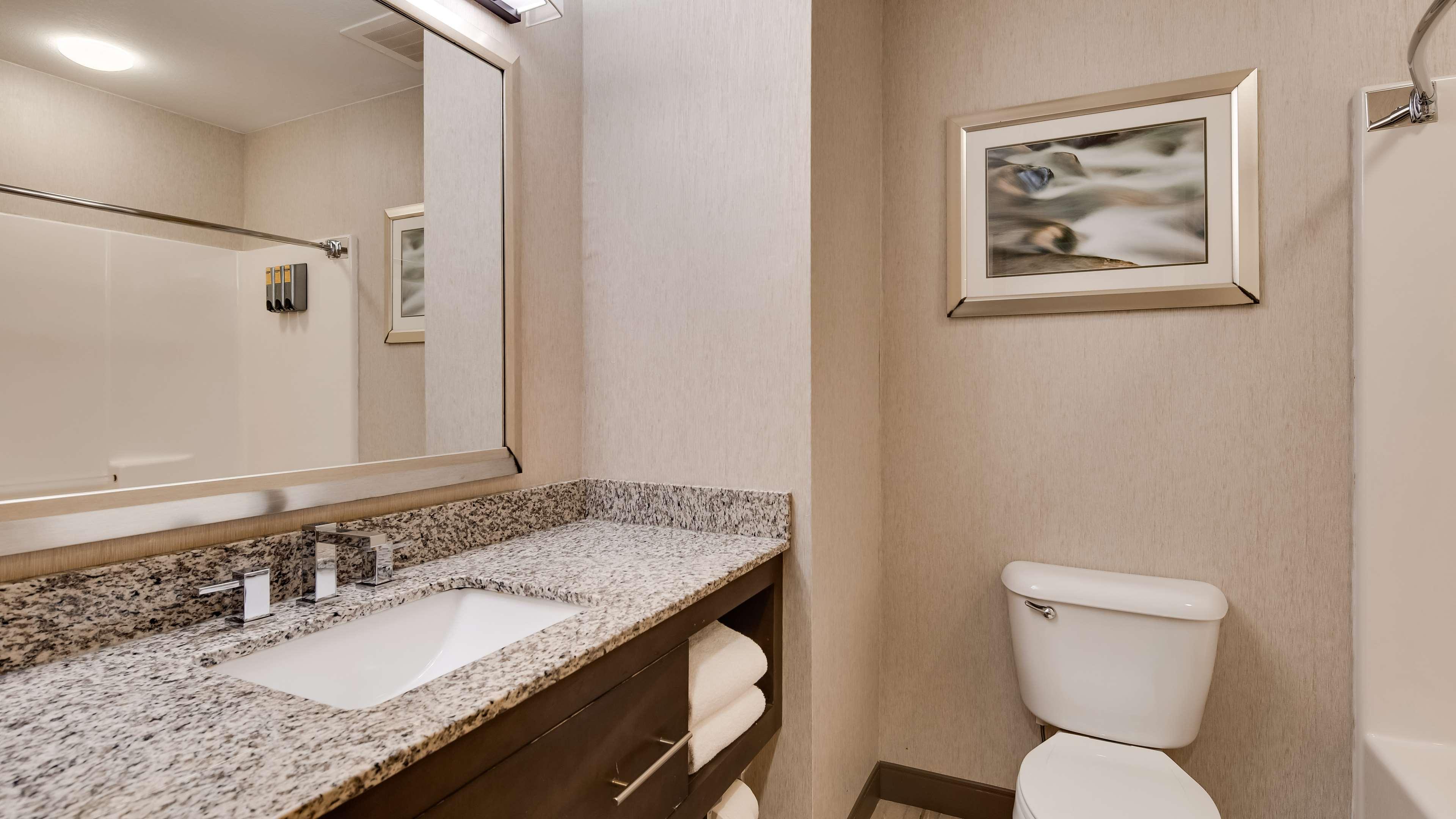 جناح بسرير كينج بإطلالة على النهر بشرفة مع أريكة بحوض جاكوزي، Best Western Plus River Escape Inn & Suites 7/10