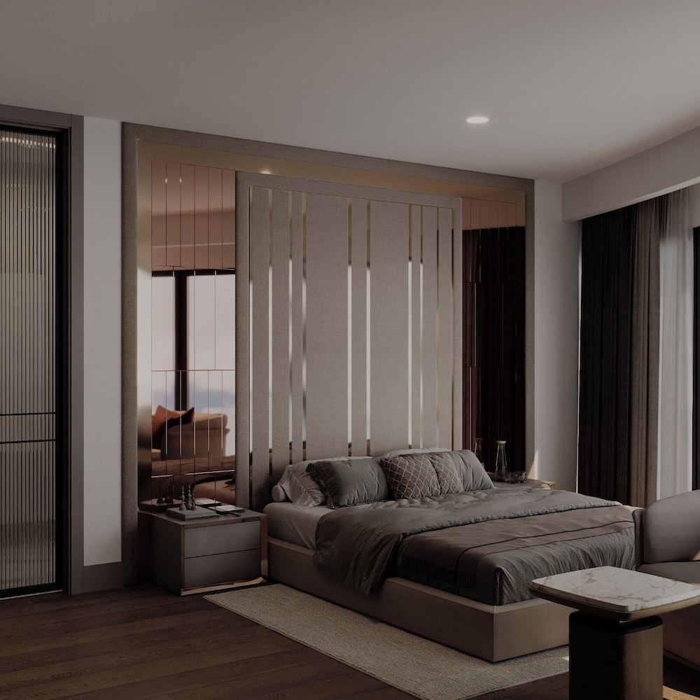 غرفة بانورامية بسرير مزدوج بإطلالة على البحر بشرفة، Beks Premium Resort and Spa 2/6