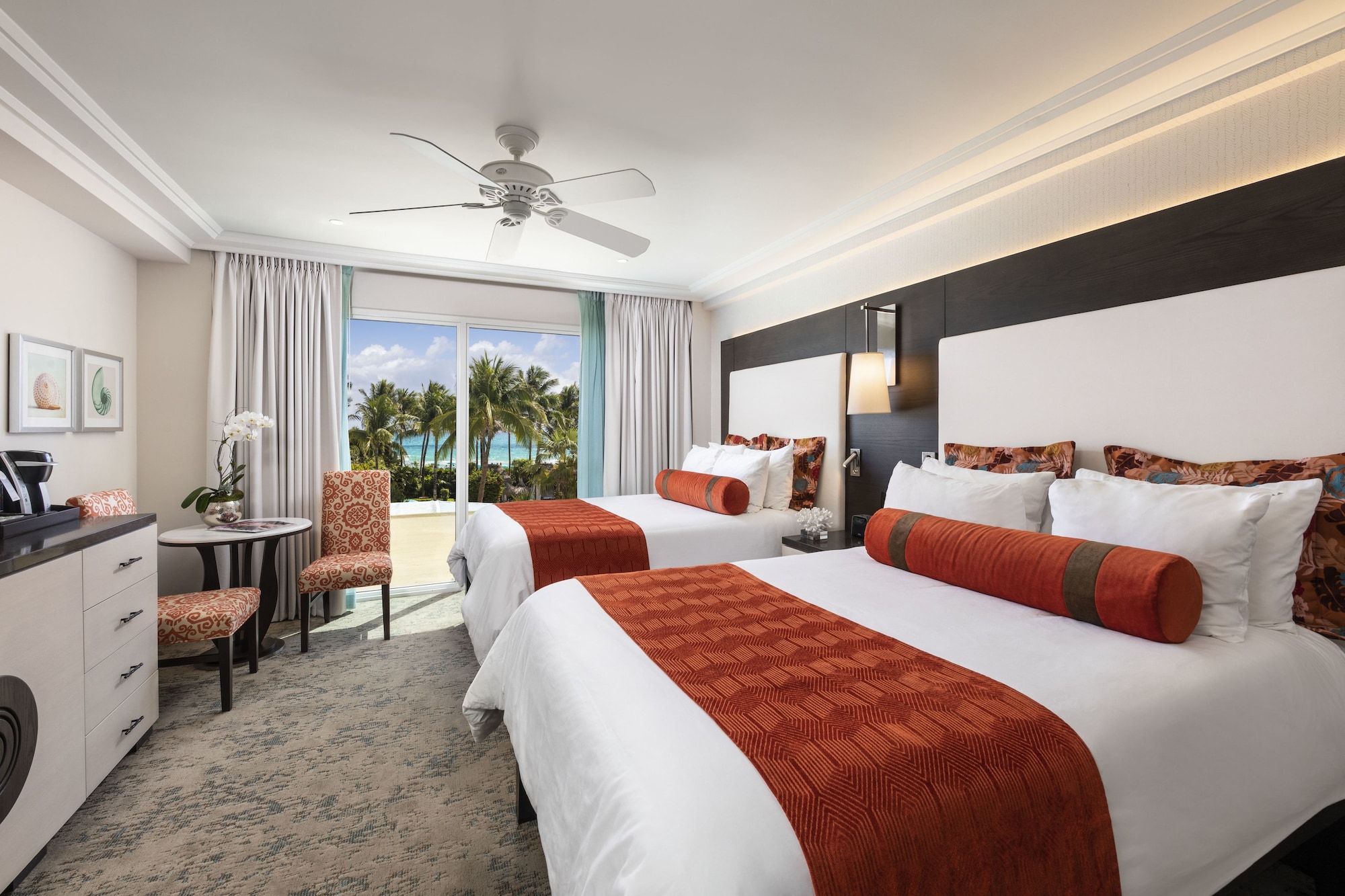 Room, 2 Double Beds, Partial Ocean View