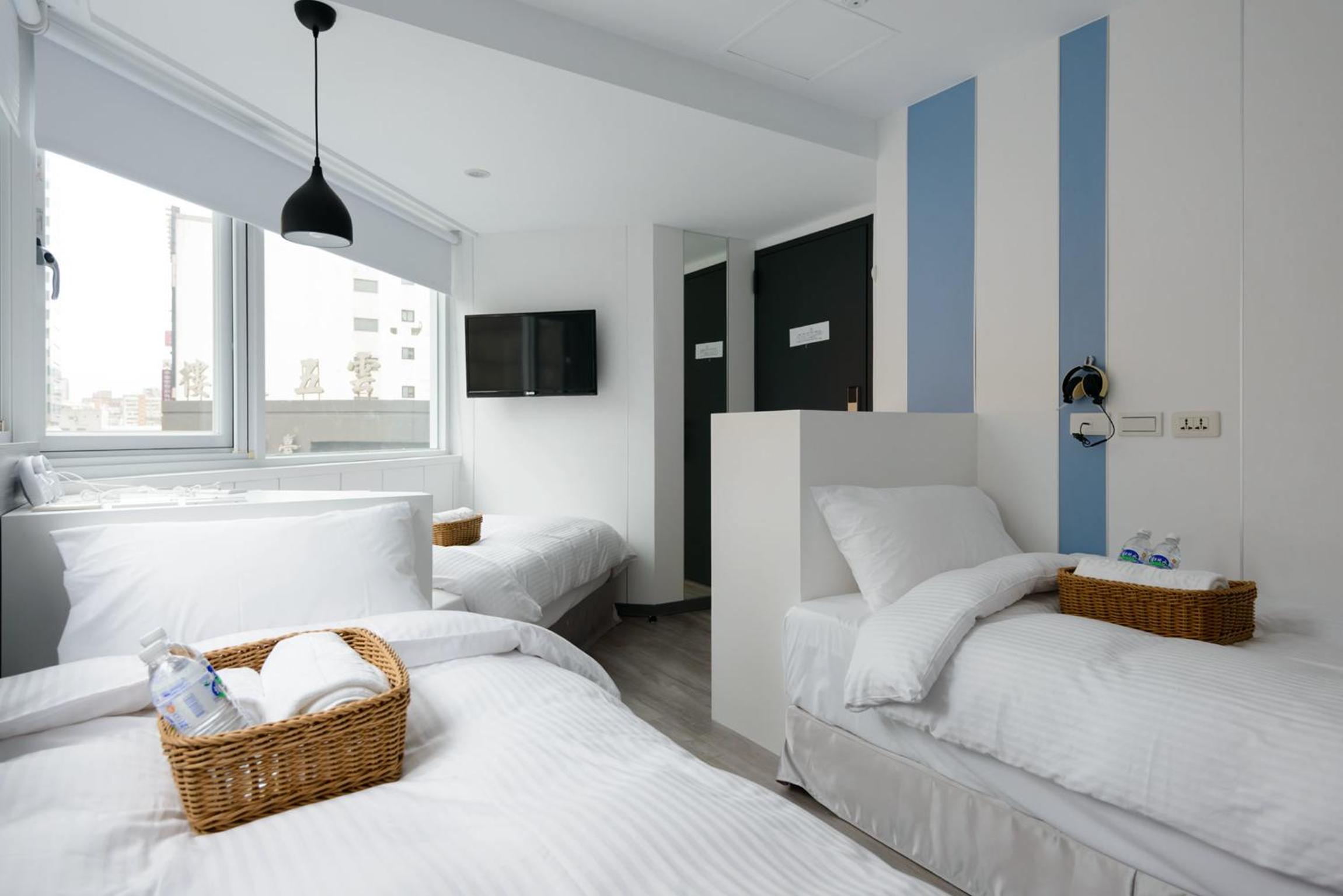 غرفة قياسية ثلاثية بحمام مشترك، Poshpacker Hotel 3/8