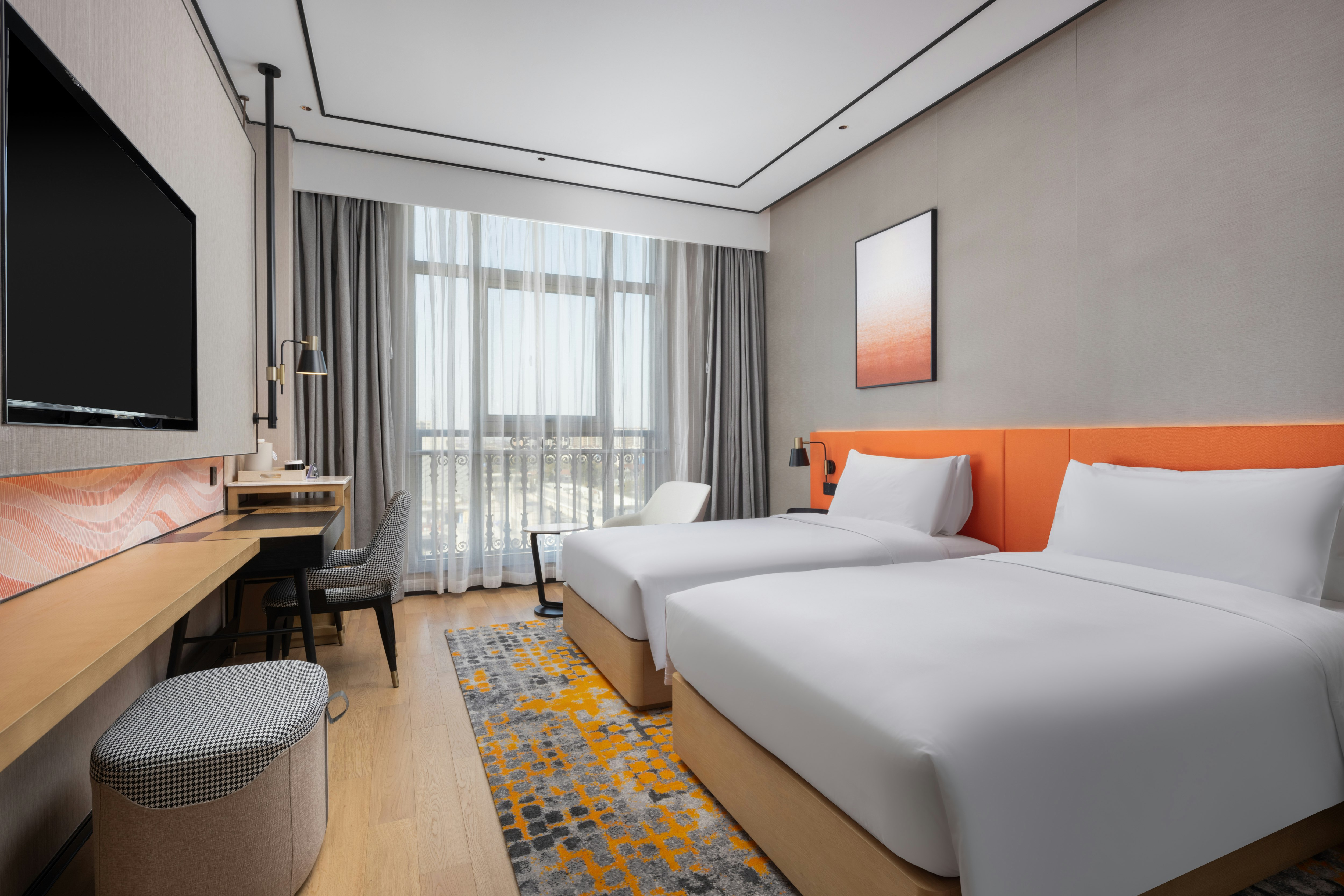GUEST ROOM, TWIN BEDS, HIGH FLOOR