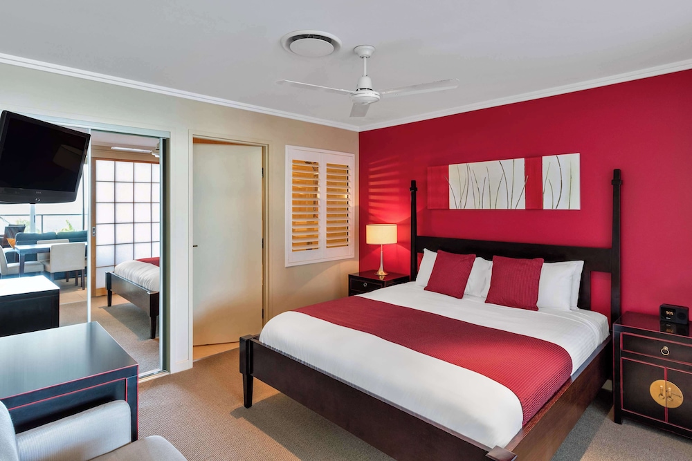 شقة بسريرين كينج بإطلالة على المسبح بغرفتي نوم، Oaks Hervey Bay Resort and Spa 3/7