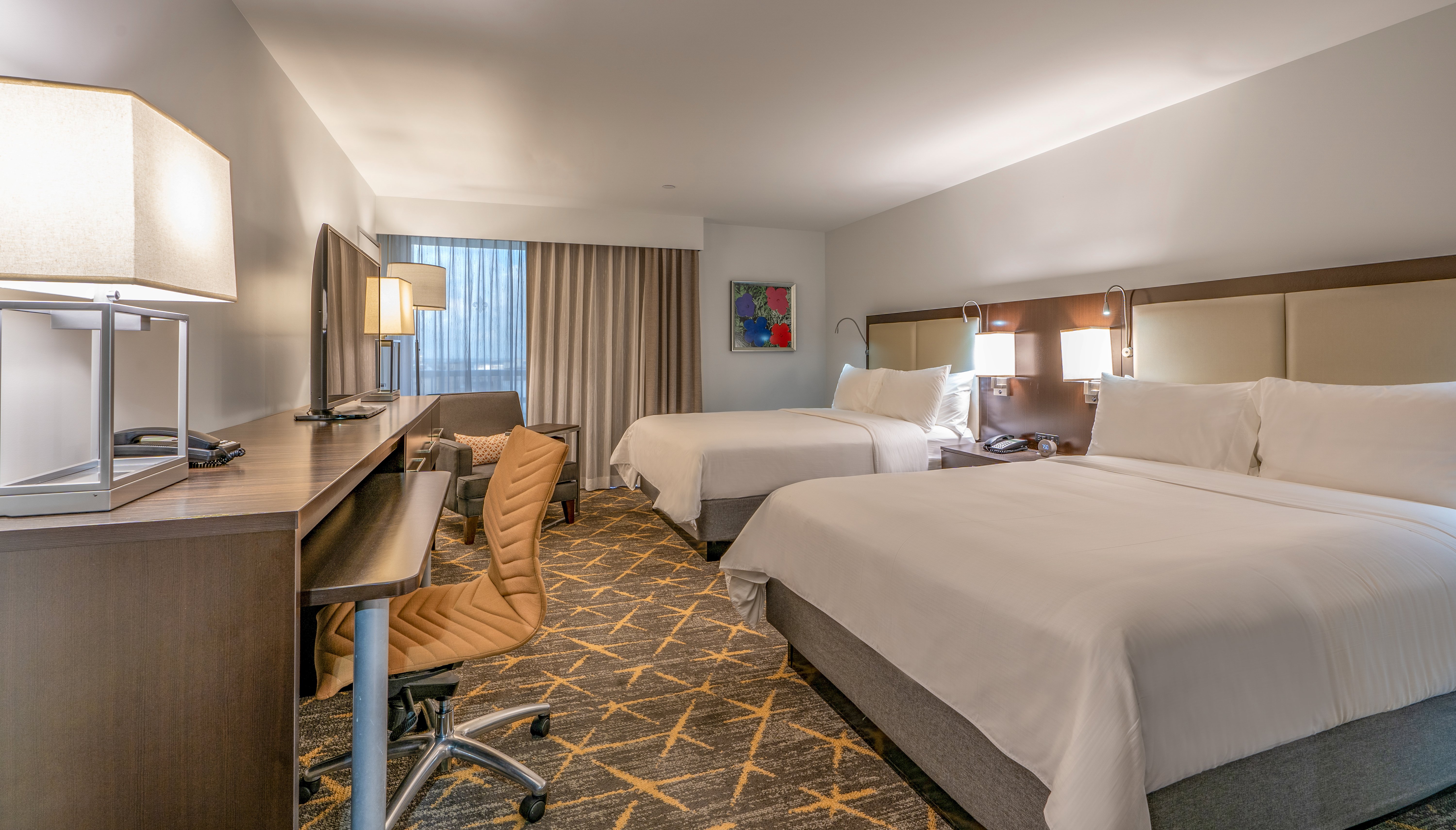Room, 2 Double Beds, Pool Side