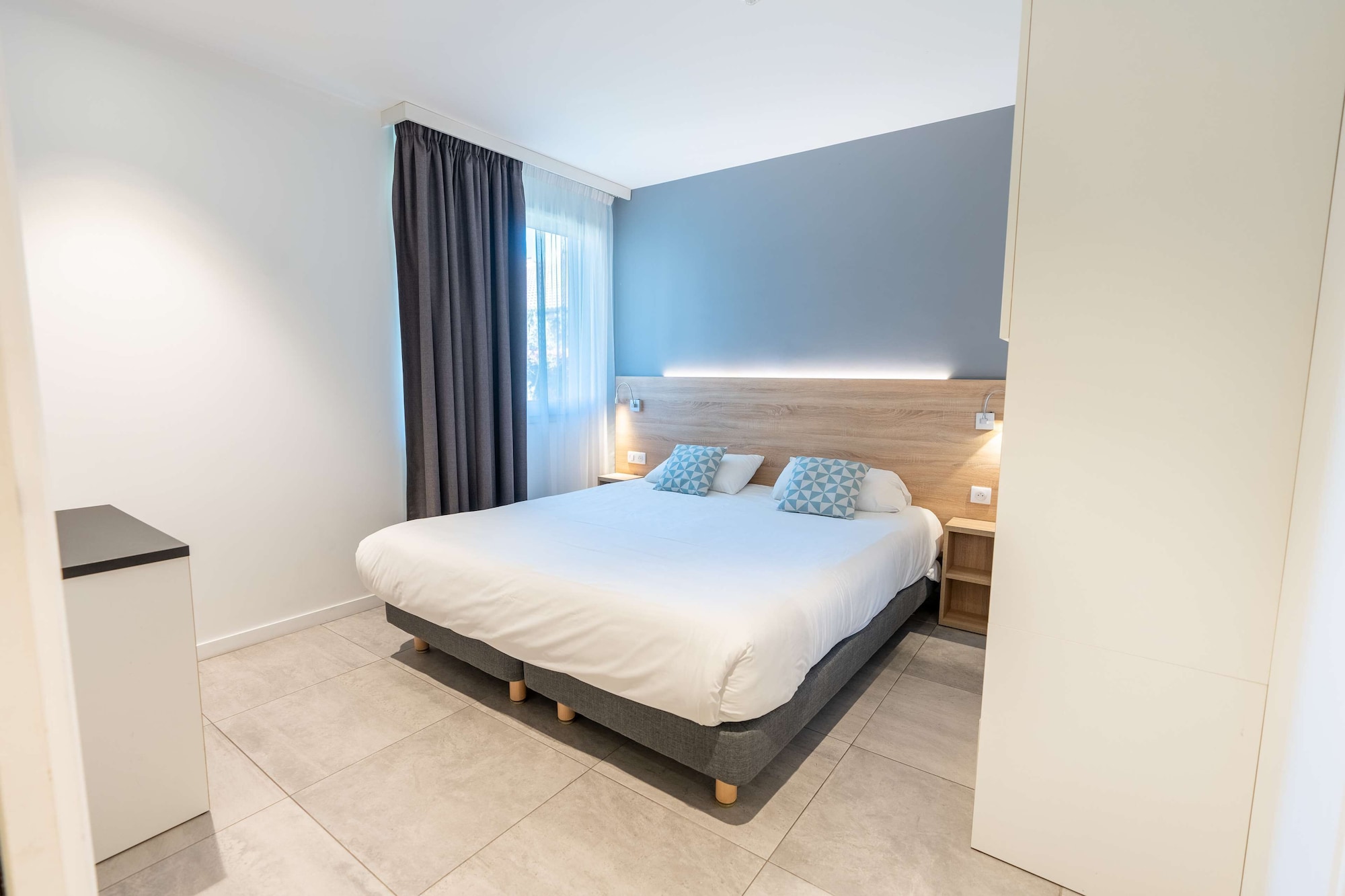 شقة بسرير مزدوج بغرفة نوم واحدة مع أريكة، KYRIAD RESIDENCE CABRIES 5/9