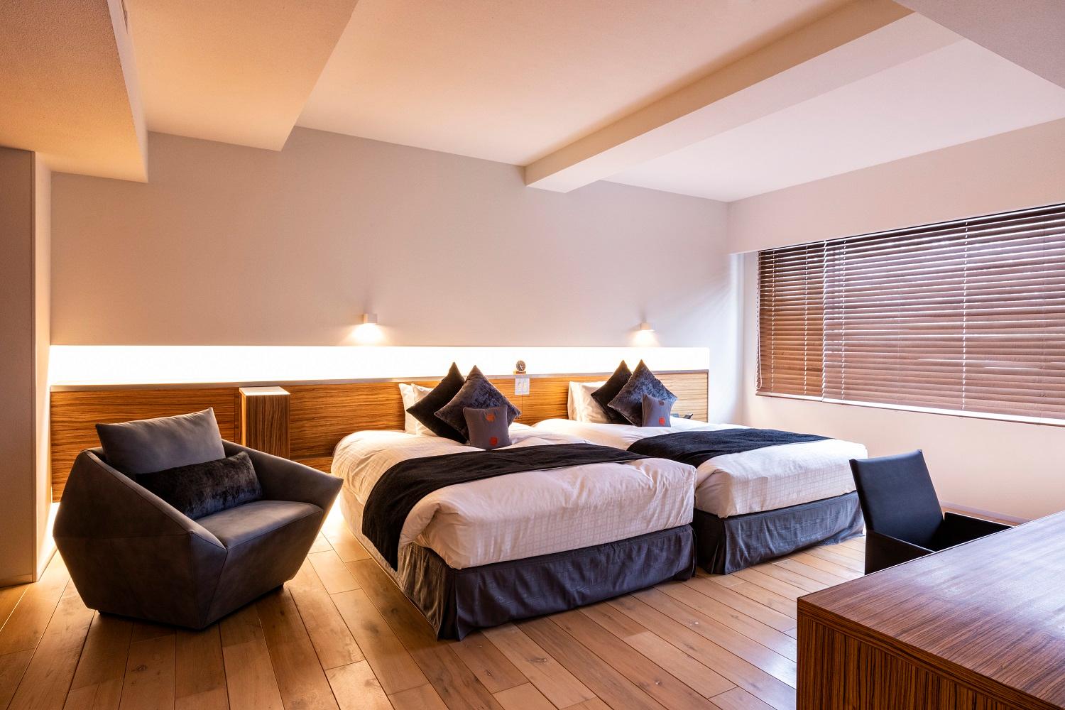 Panoramic, Luxury, Suite, Twin Beds, Mountain View, Hot Spring Bath