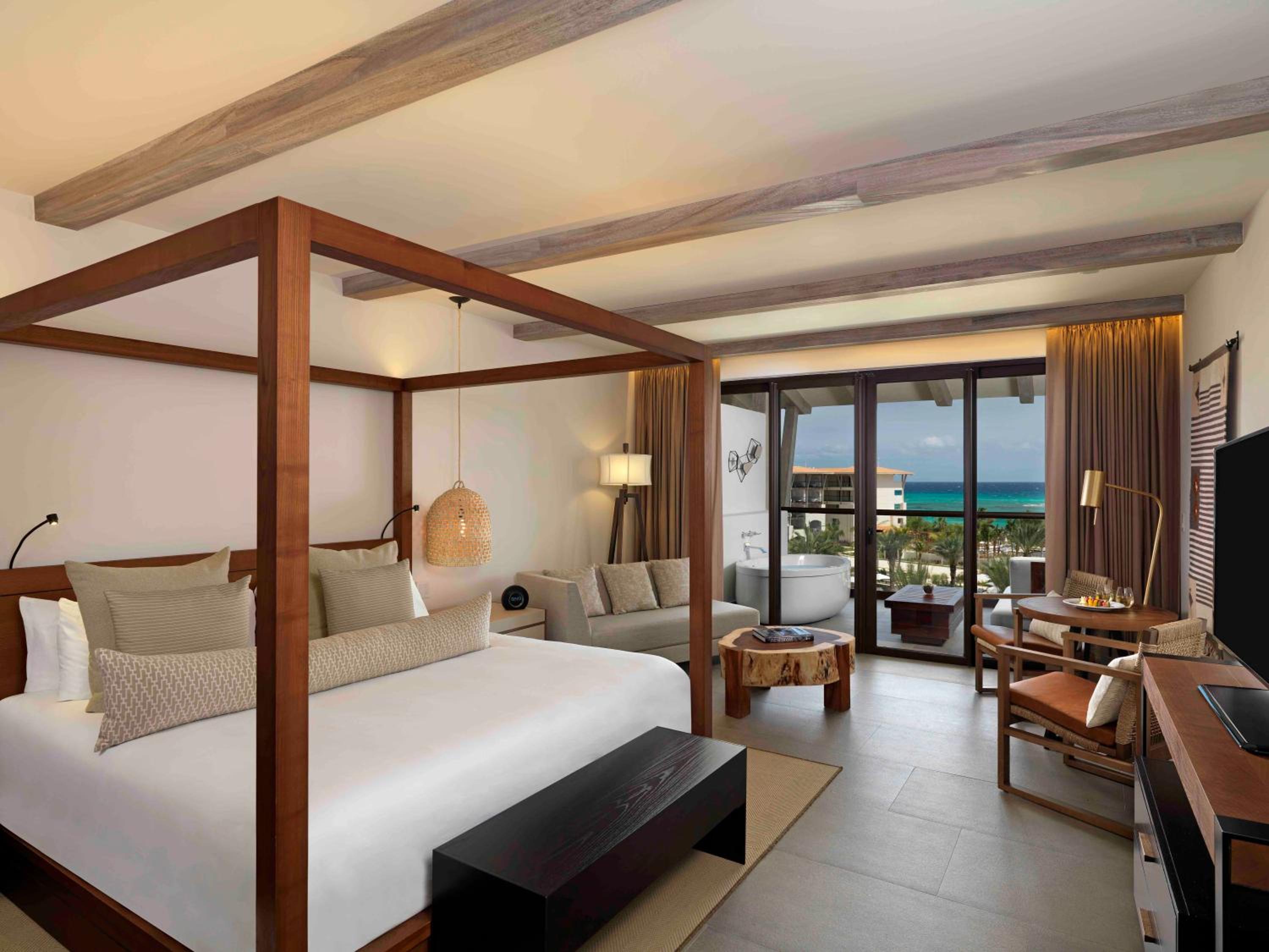 ALCOBA, KING BED, OCEAN VIEW