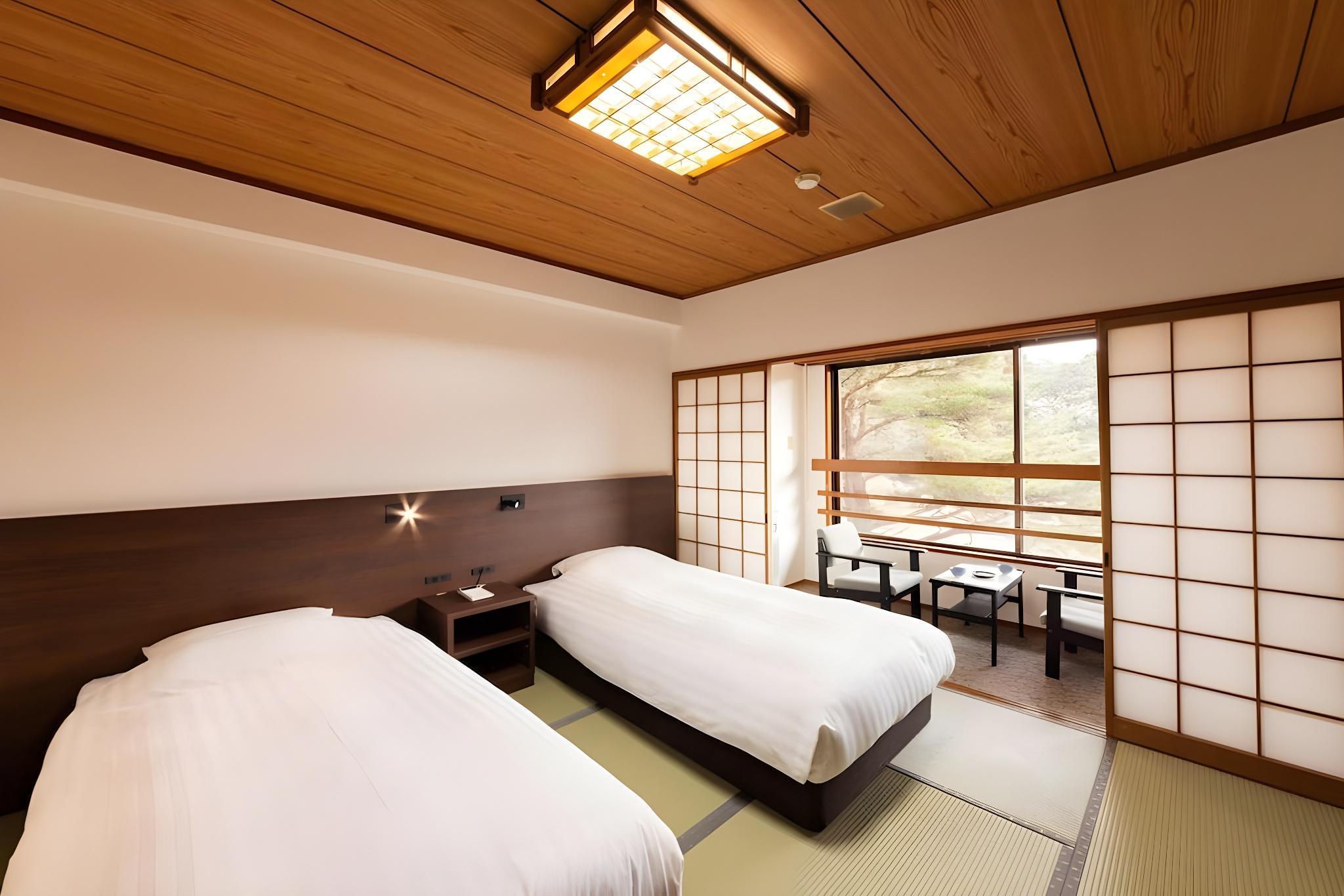 Japanese, 2 Double Beds, No Bathroom, Tatami