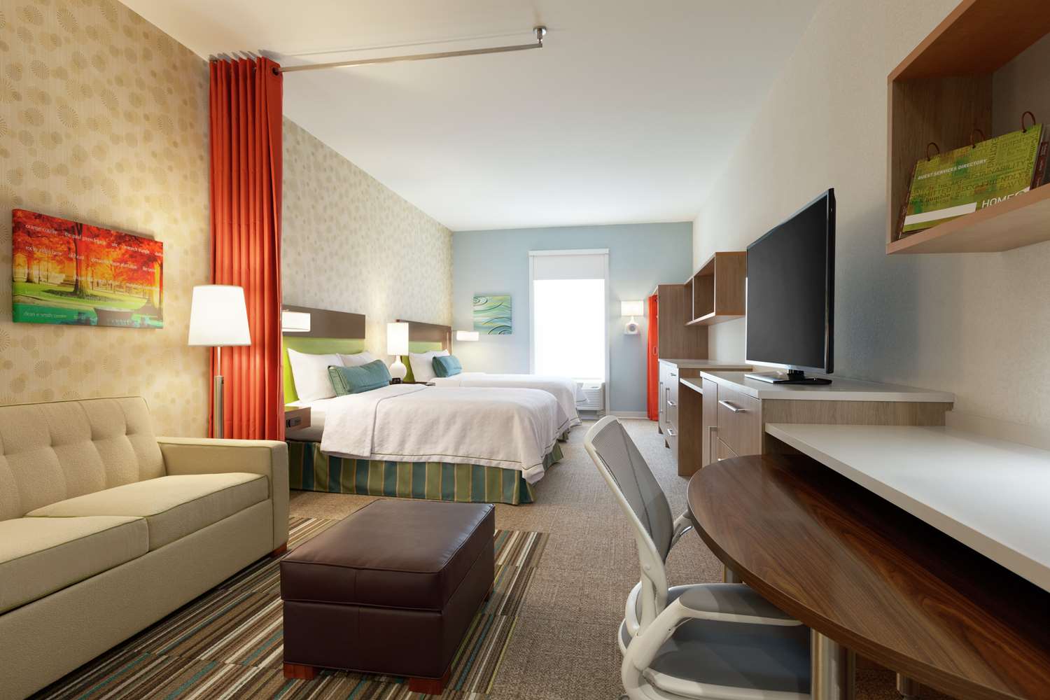 STUDIO, 2 QUEEN BEDS