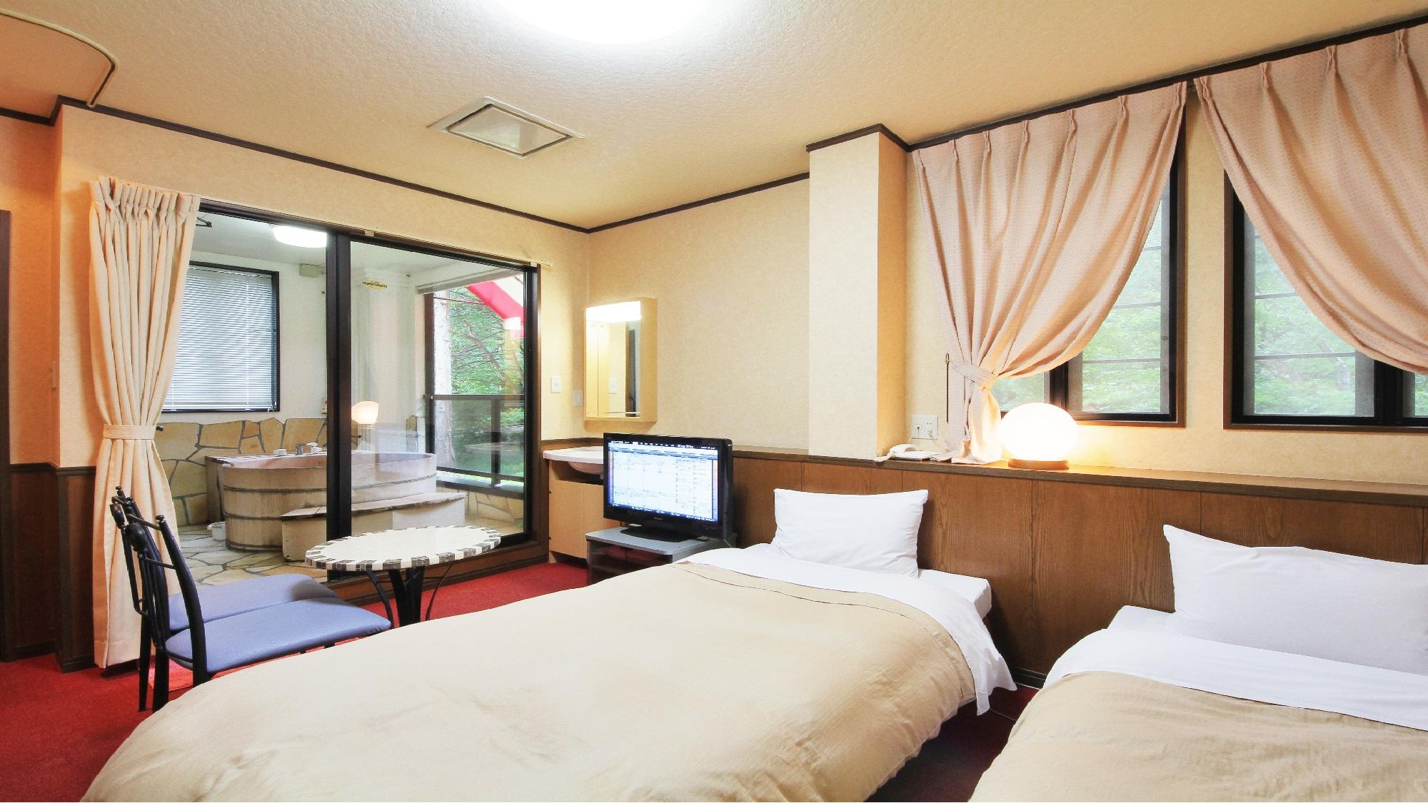 Standard, Twin Beds, Mountain View, Outdoor Bath, Smoking