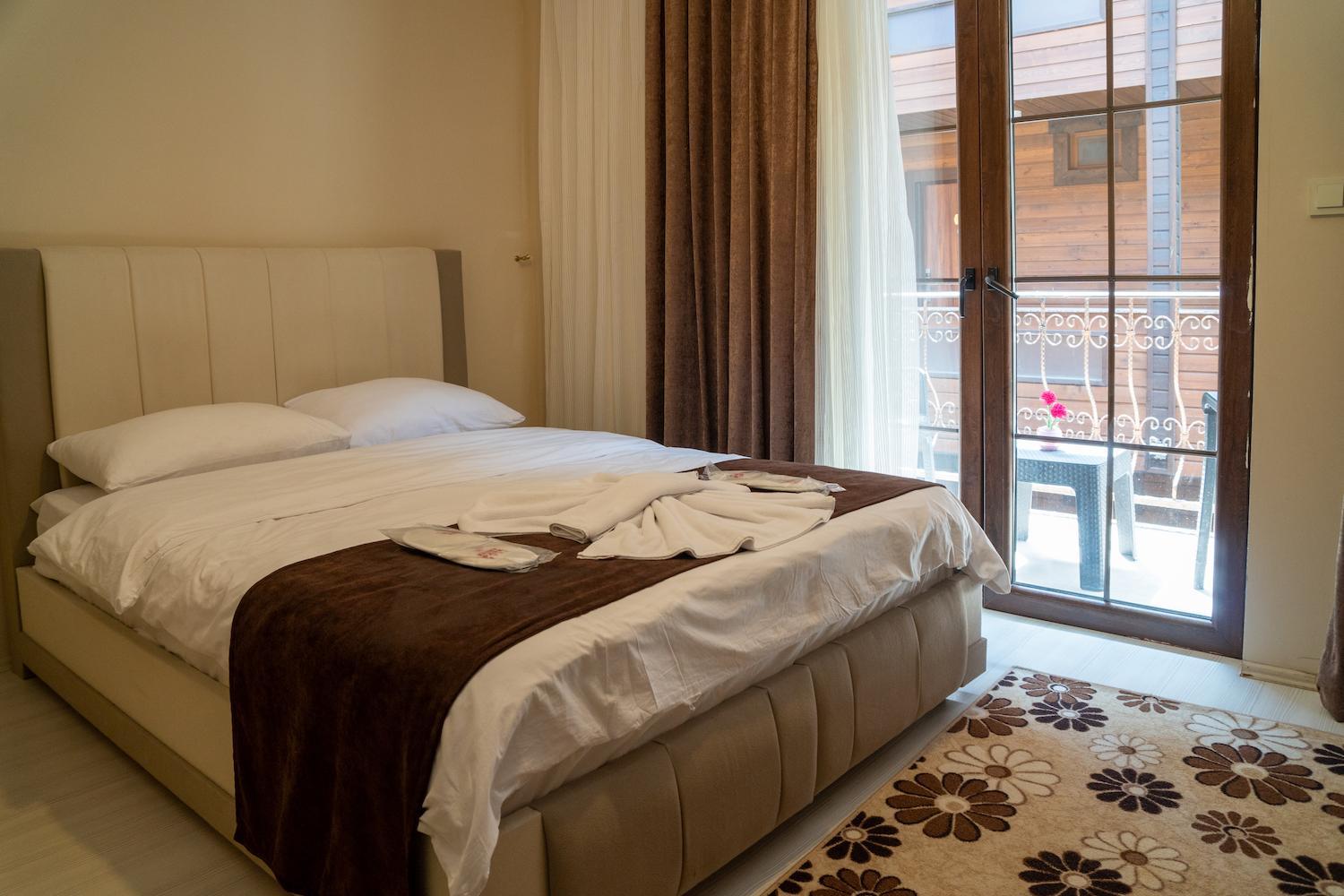 شقة بإطلالة على النهر بشرفة بغرفة نوم واحدة، Kuzey Park Hotel 2/8