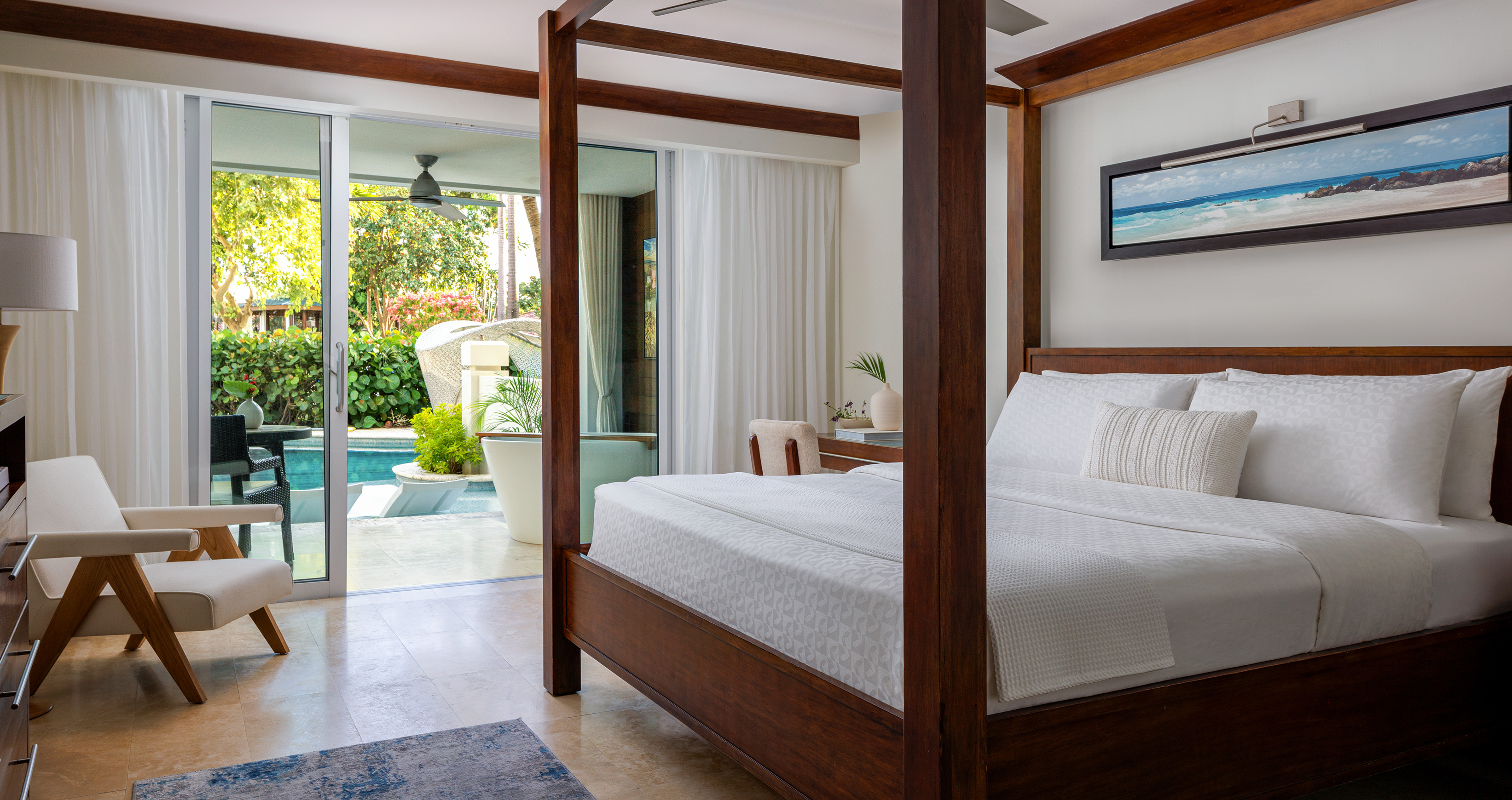 Tranquility, Swim Up, Lagoon, Luxury, Patio, Bathtub, Club Floor