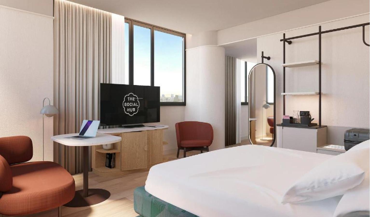 غرفة بسرير مزدوج، The Social Hub Amsterdam City 2/5