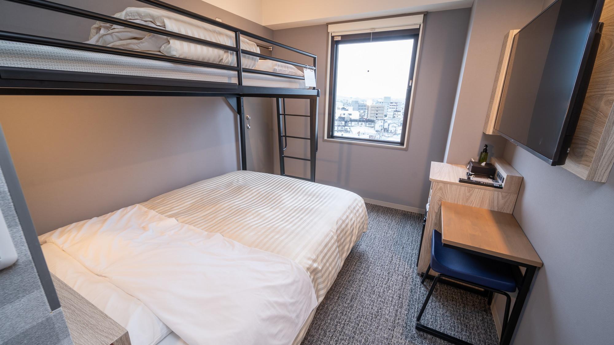Room, Double or Single Bed, Bunk Bed