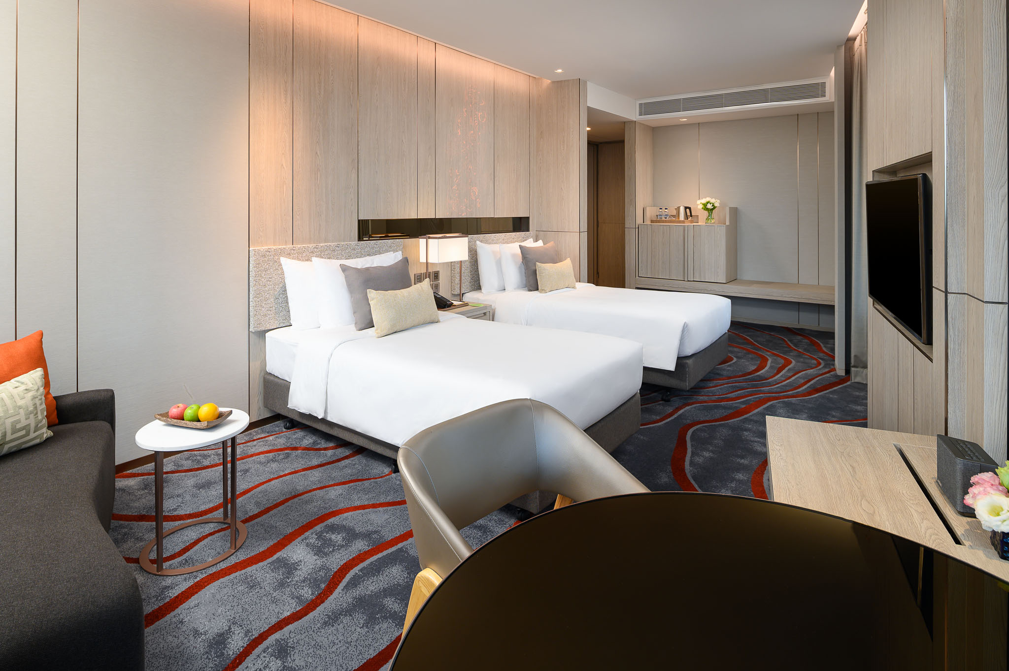 غرفة بريميير بسريرين منفصلين، Hotel Nikko Bangkok 4/5