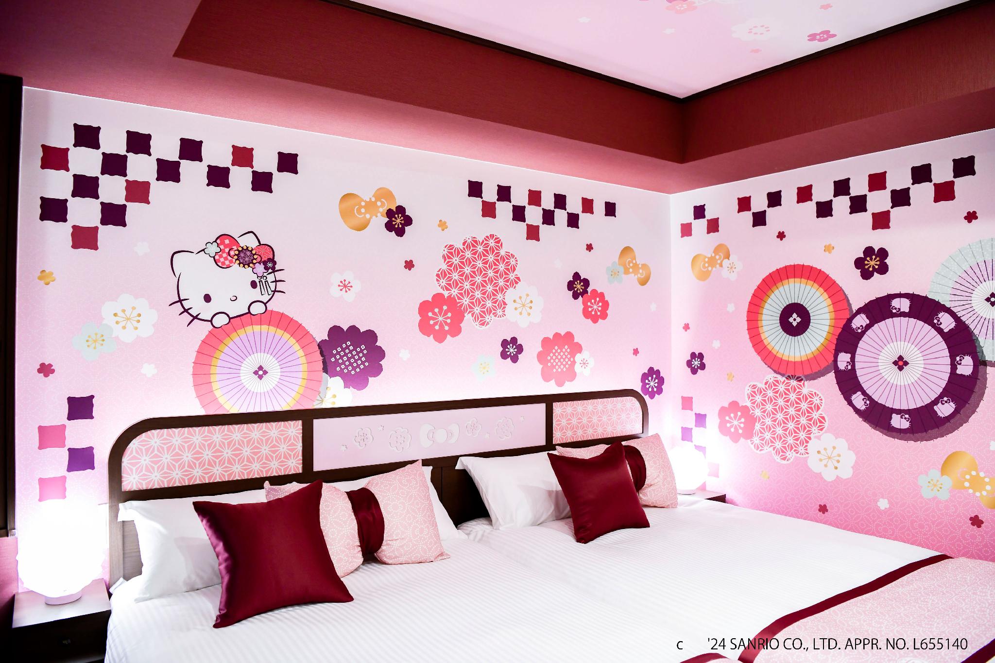 Hello Kitty, Modern, Quadruple, 4 Beds