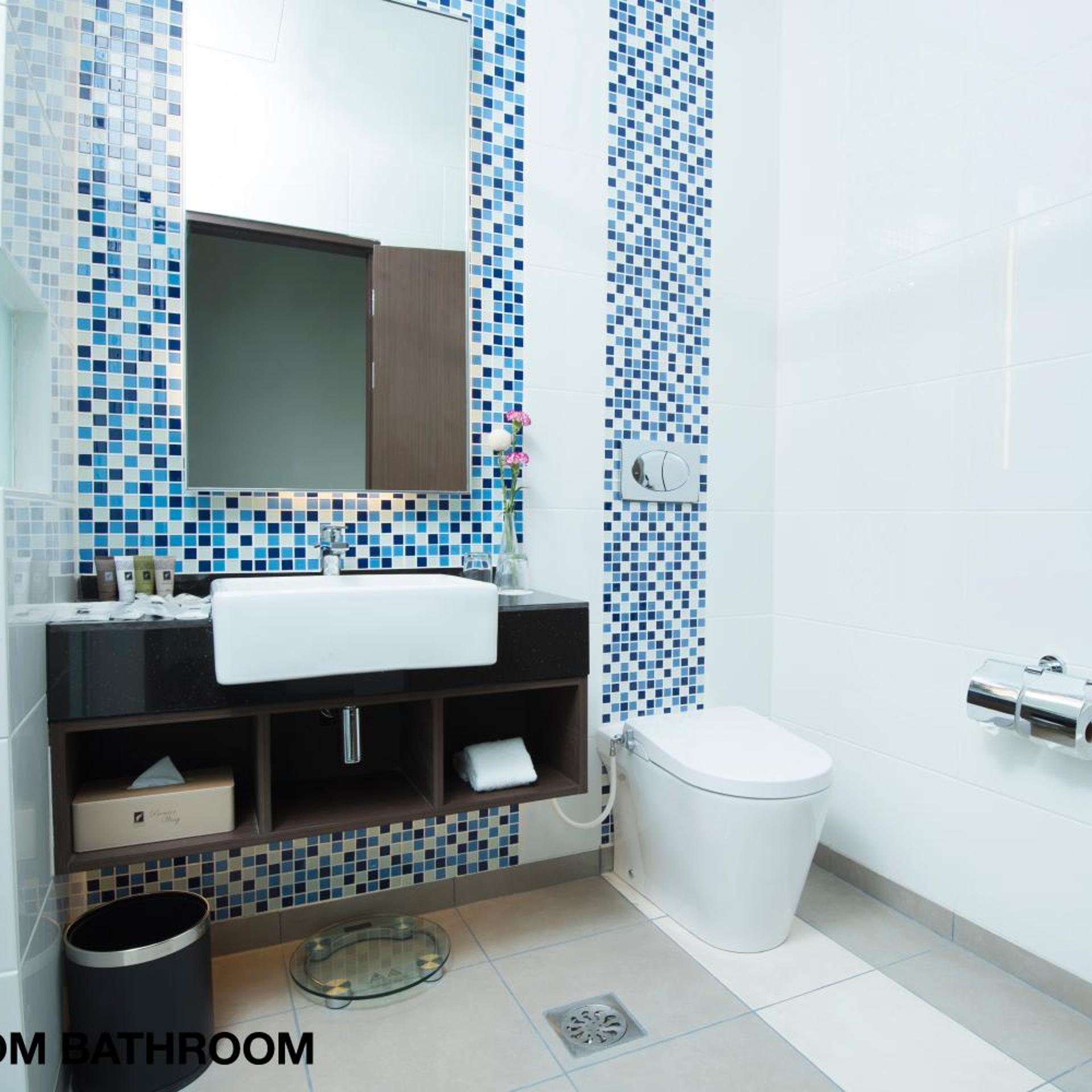 غرفة ديلوكس بسريرين منفصلين بإطلالة على المدينة، Riverside Majestic - Astana Wing 5/8