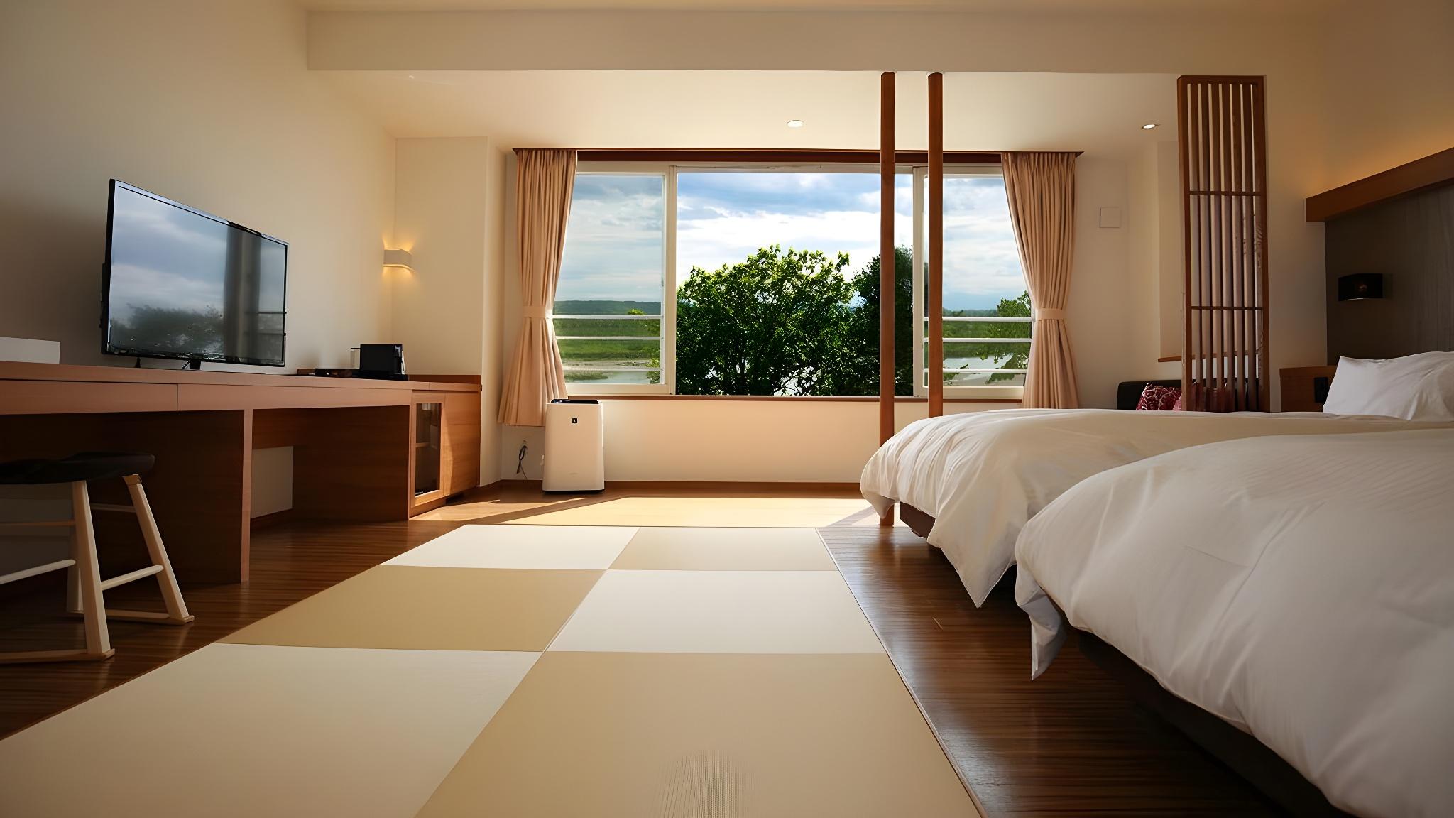 Semi Room, Japanese Western, Futon Bed, 2 Semi Double Beds