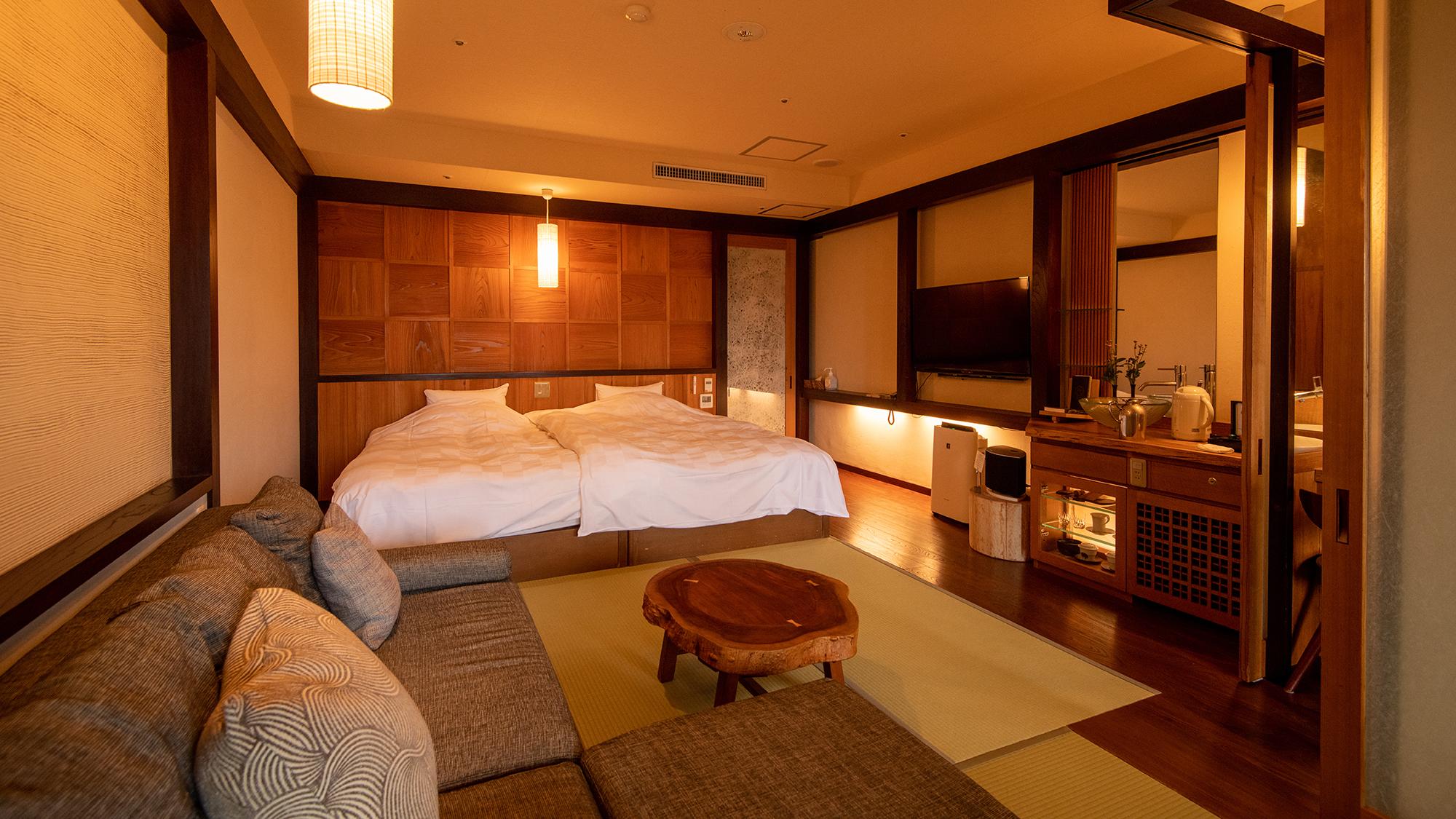 Japanese Western, Deluxe, Mountain View, Outdoor Bath, Tatami