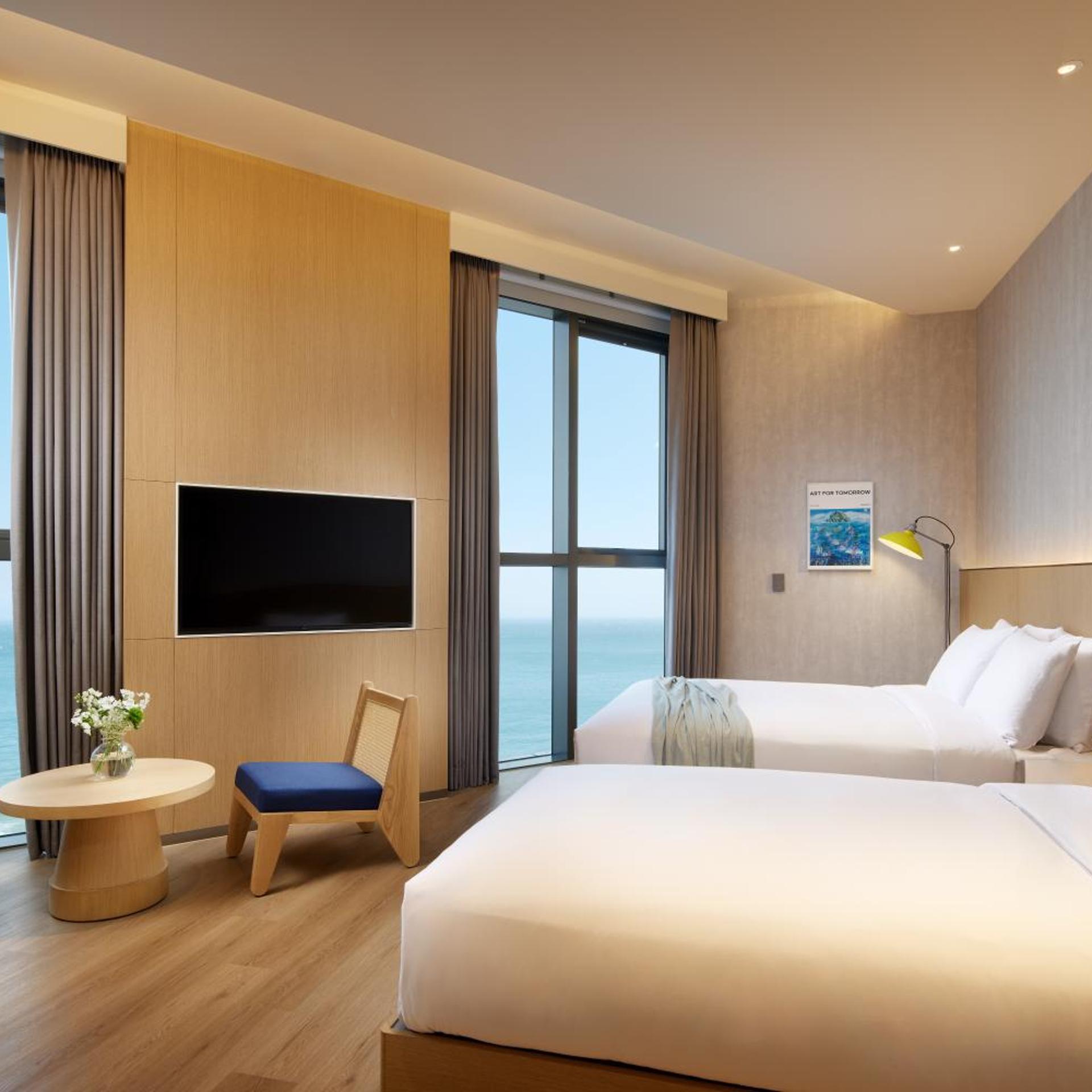Ondol, Junior Suite, Family, Twin Beds, Ocean View