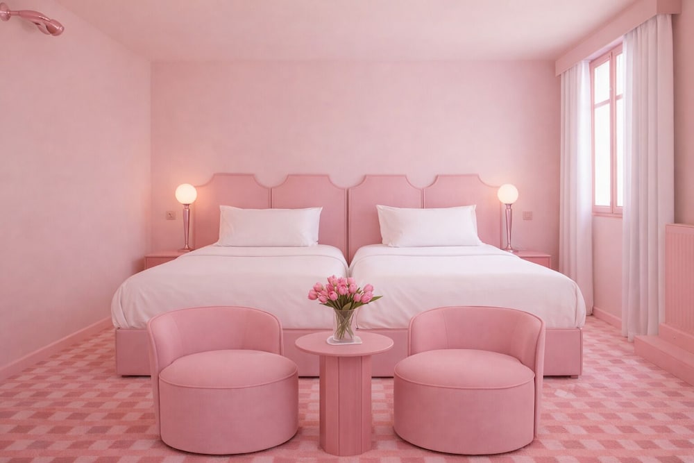 غرفة بسريرين منفصلين، Hotel Le Berger 3/10