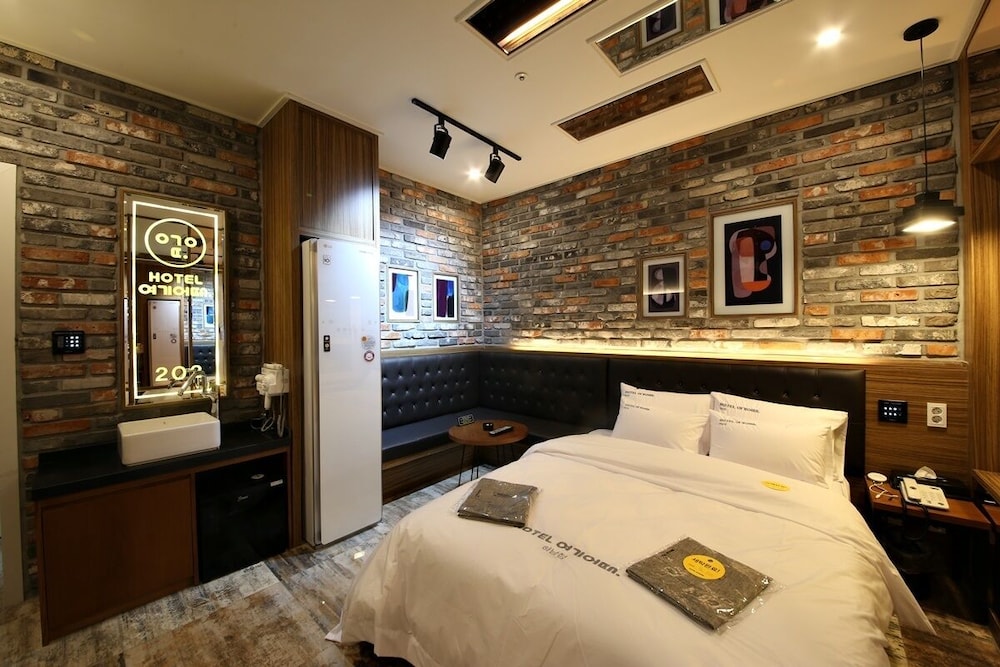 غرفة سوبيريور بسرير كوين، Hotel Yeogiuhtte Gwangju Ha Nam 3/6