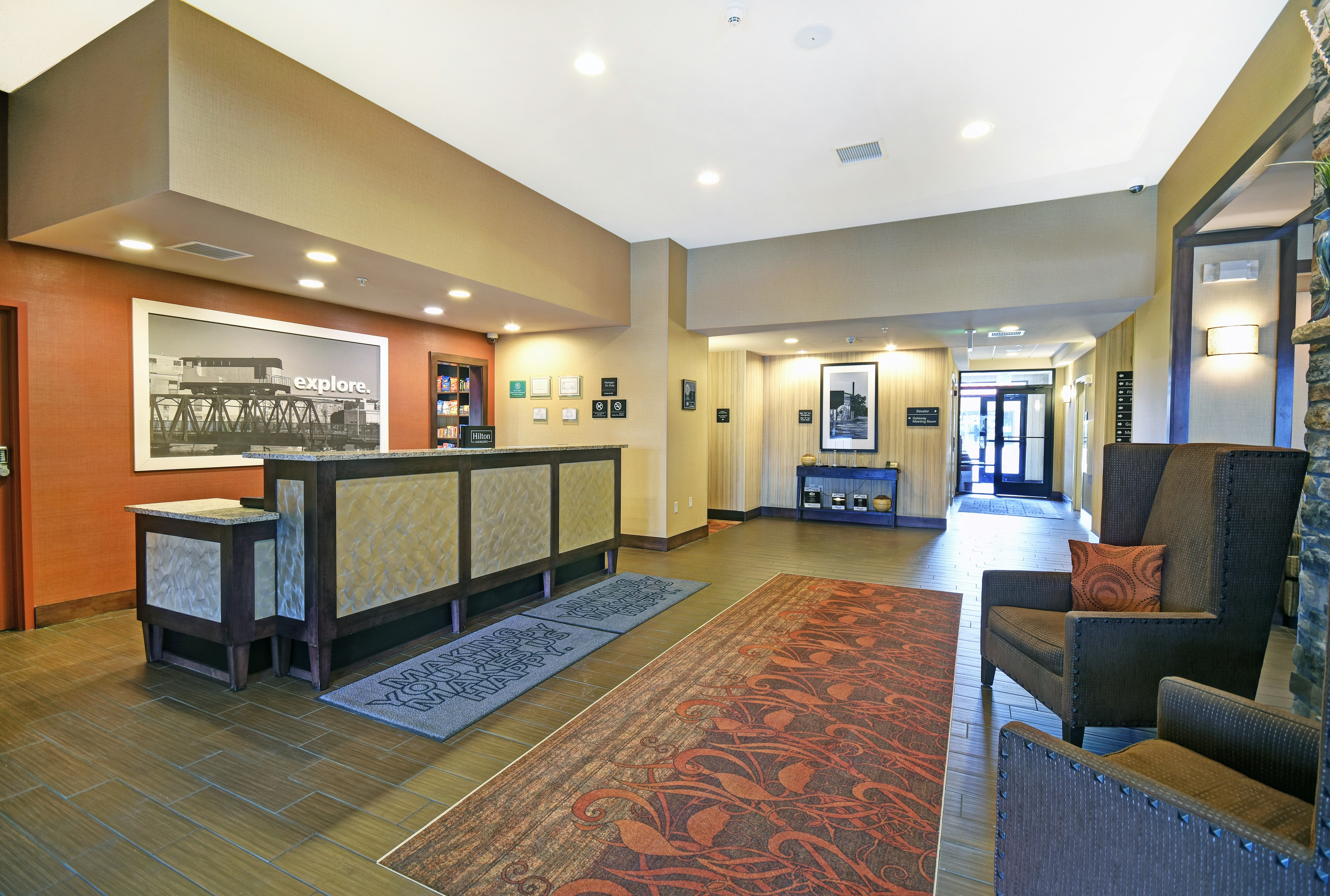 Lobby at Hampton Inn Beloit, BELOIT - WI