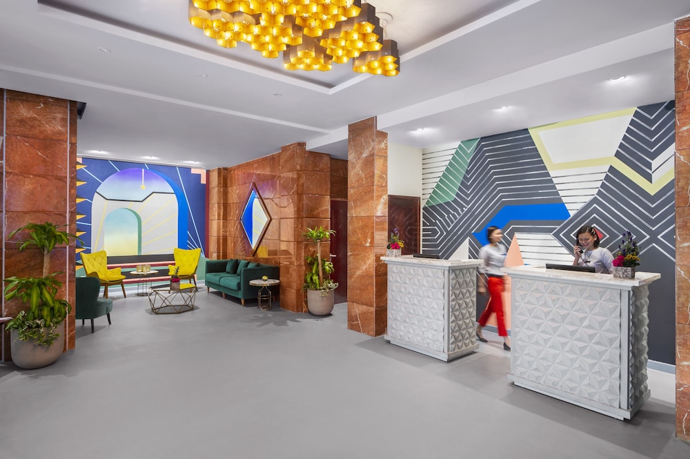 Lobby at Leva Hotel Mazaya Centre, DUBAI