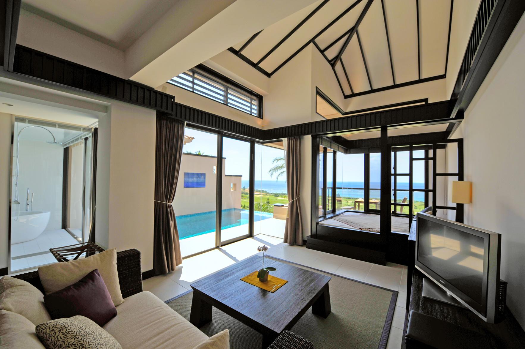 Lagoon, Pool, Suite, Villa, 2 Semi Double Beds