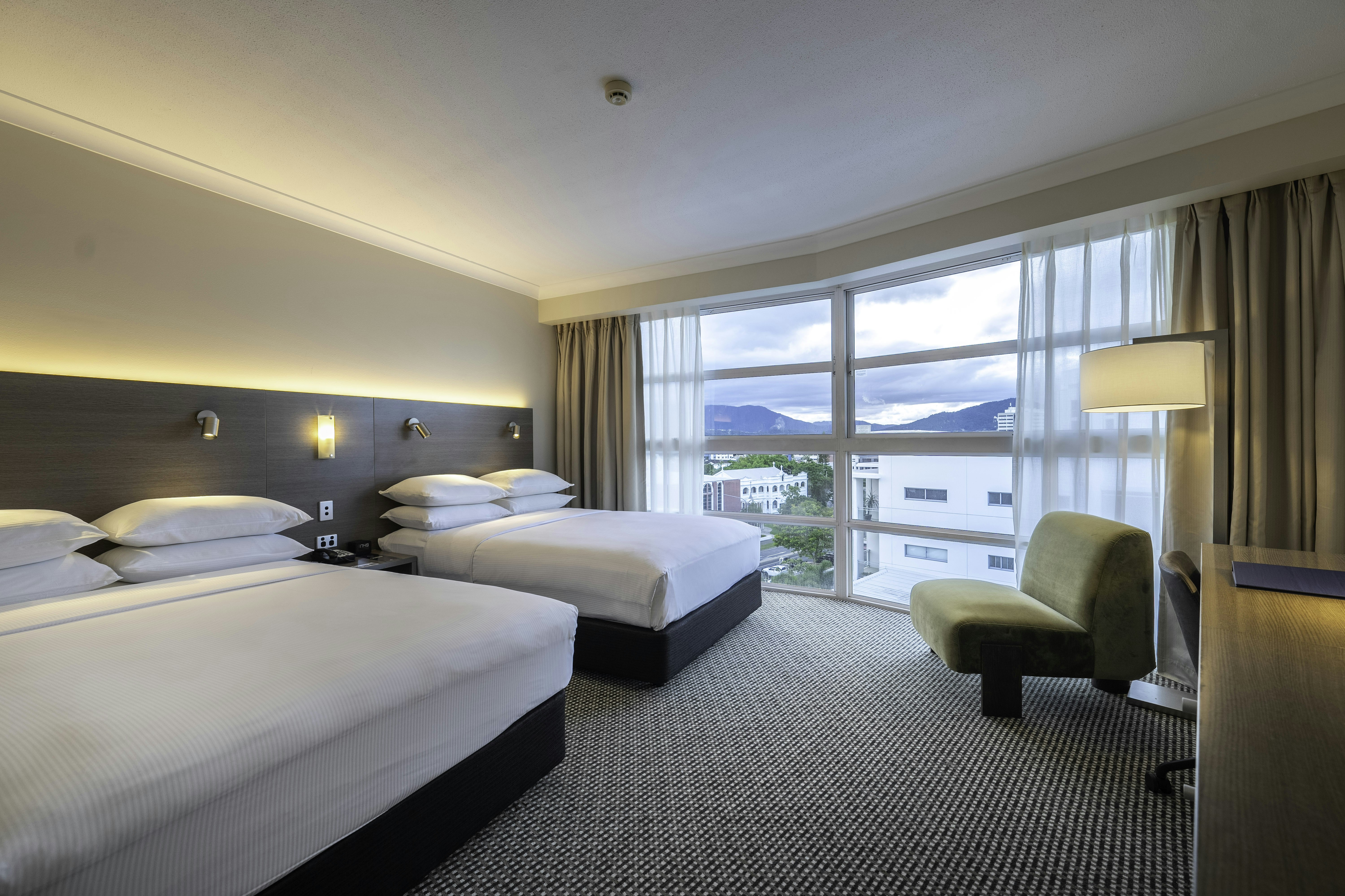 City, 2 Double Beds, Mountain View