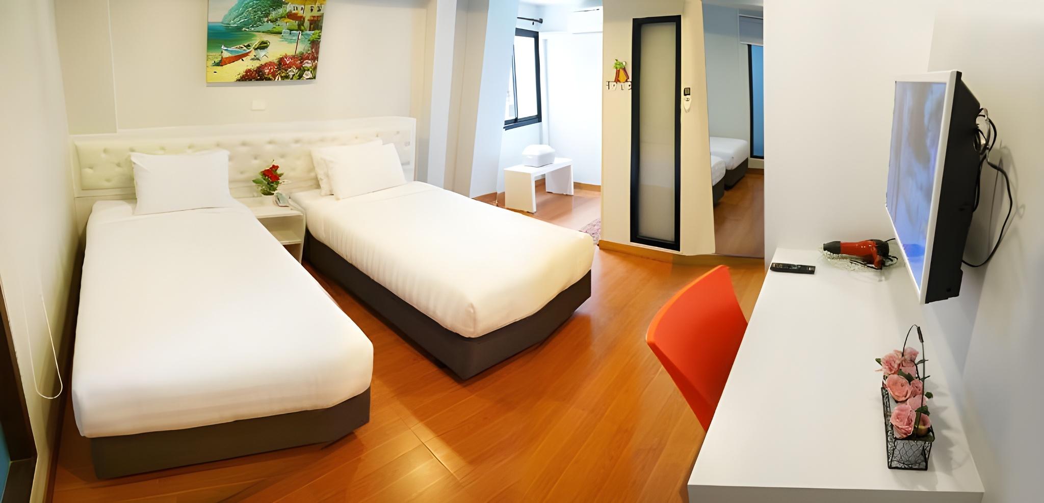 Semi Room, Standard, Twin Beds, 2 Semi Double Beds